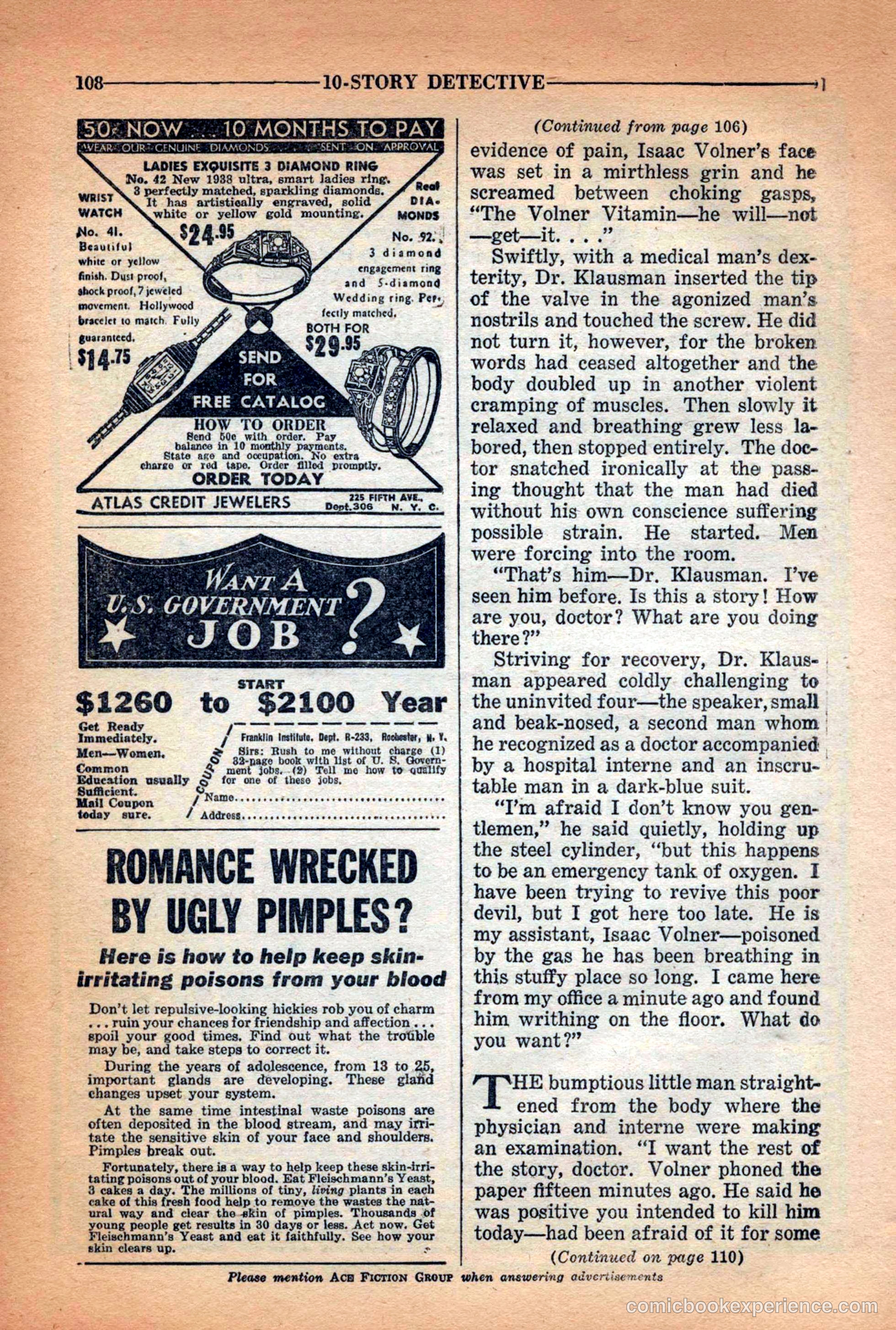 10-Story Detective Magazine Cover — page 110 of 116