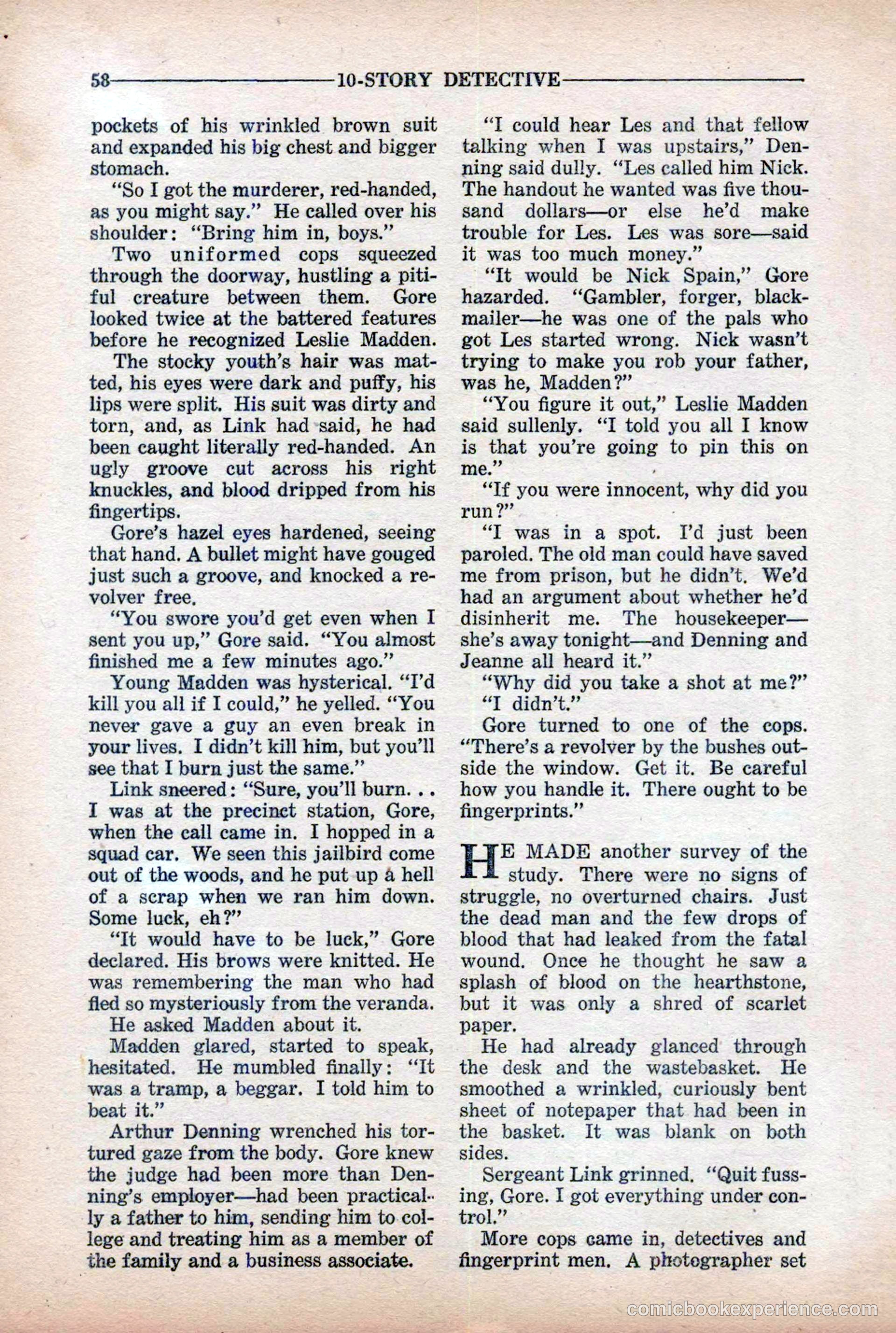 10-Story Detective Magazine Cover — page 60 of 116