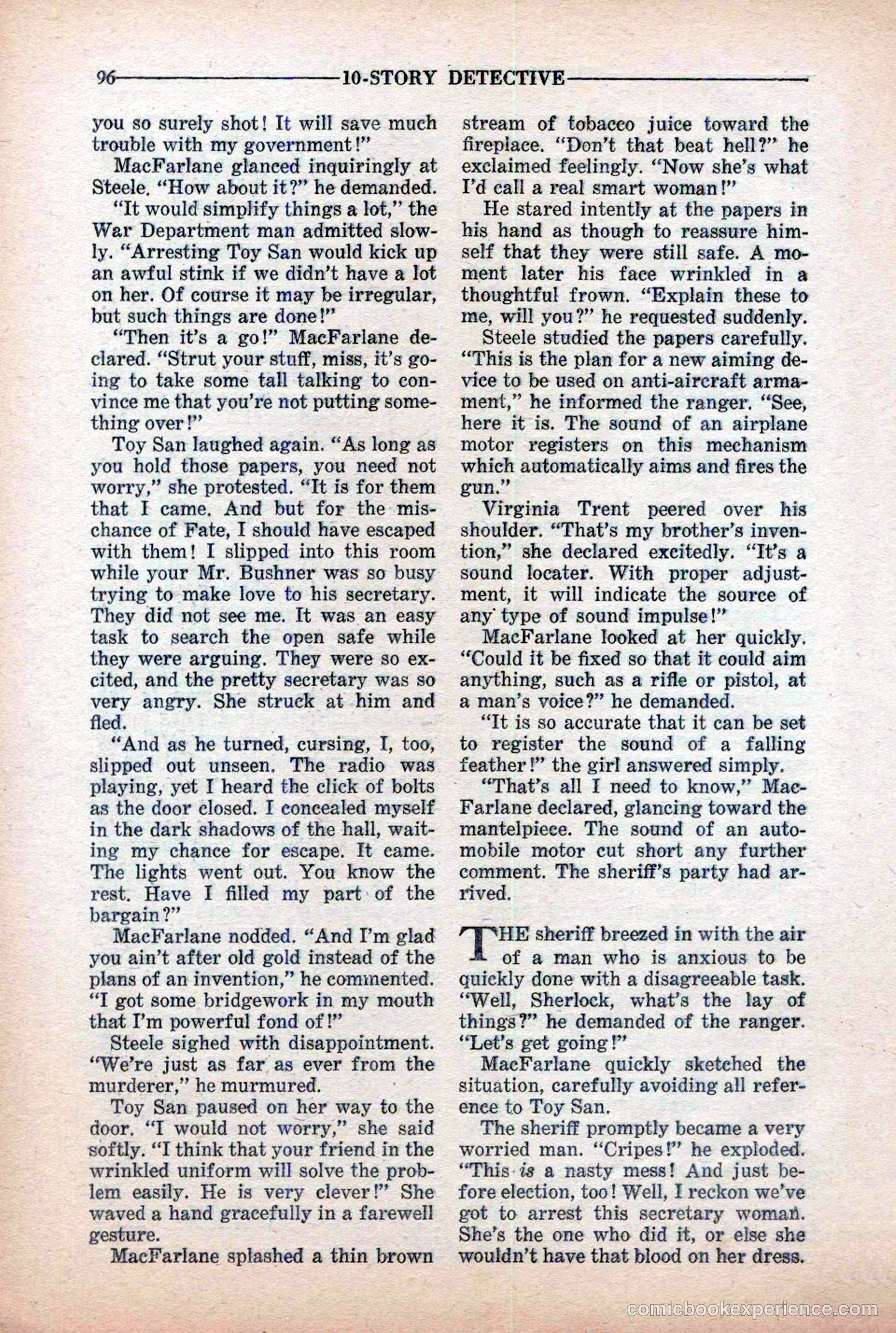 10-Story Detective Magazine Cover — page 98 of 116