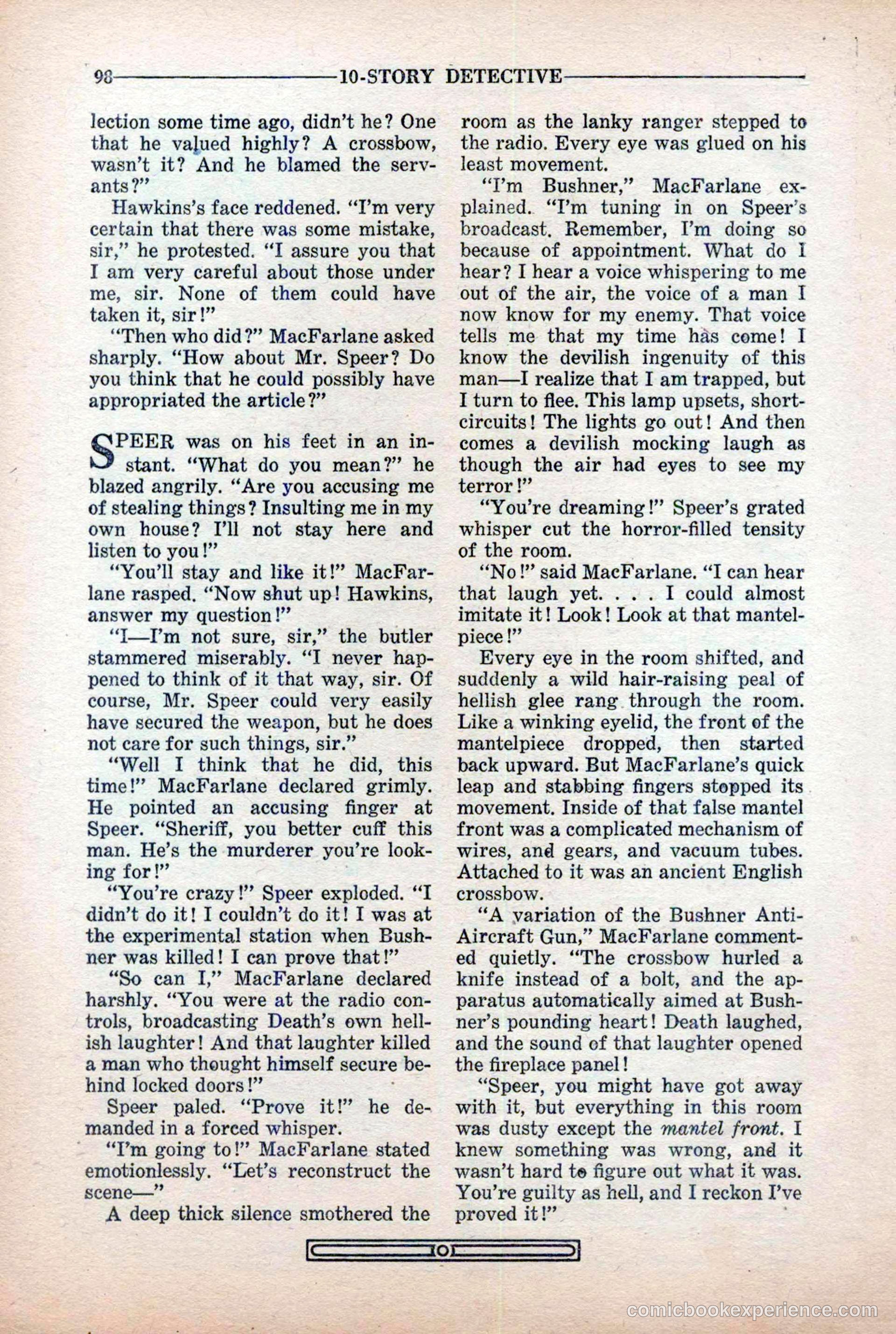 10-Story Detective Magazine Cover — page 100 of 116
