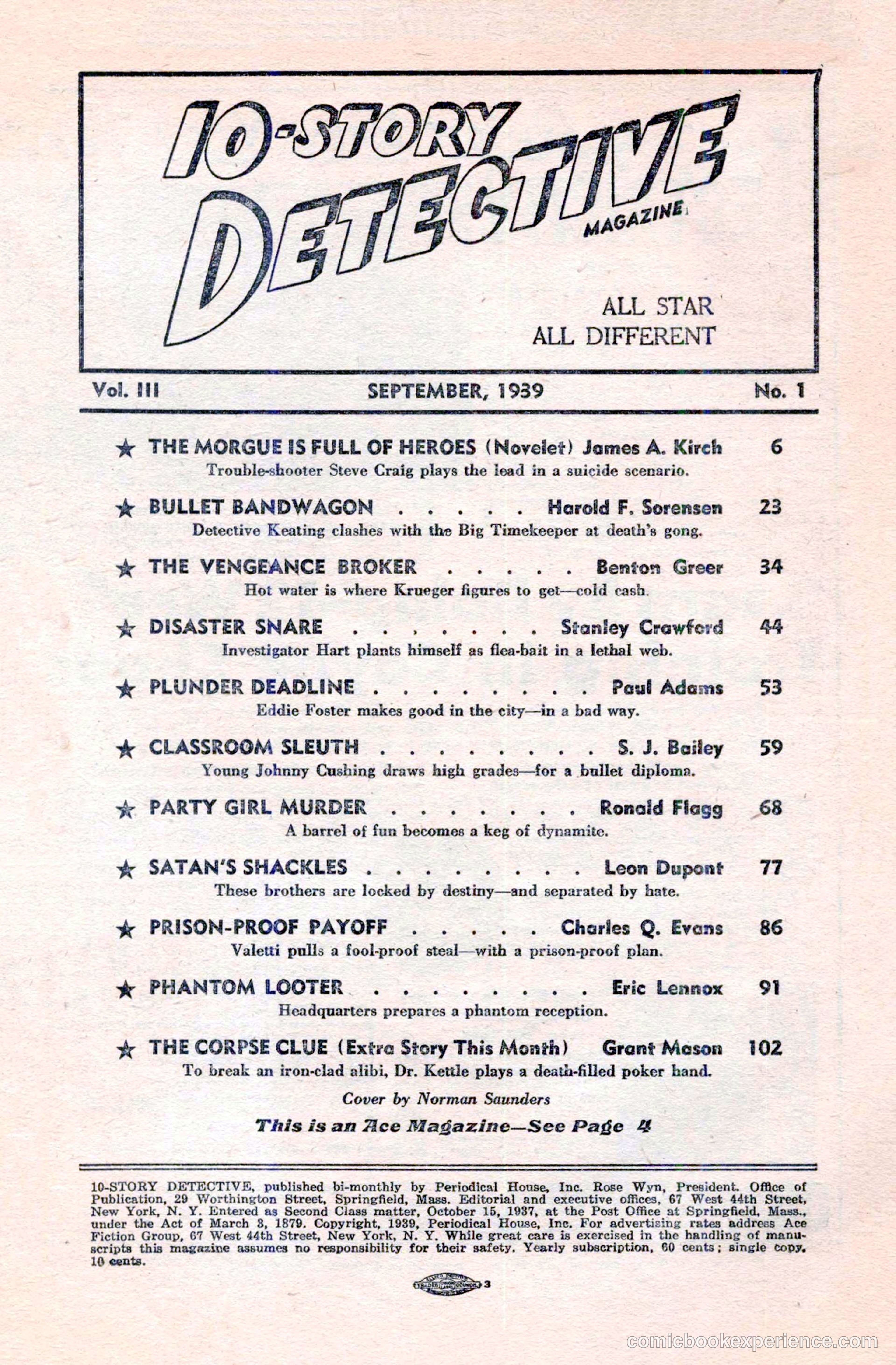 10-Story Detective Magazine Cover — page 4 of 116