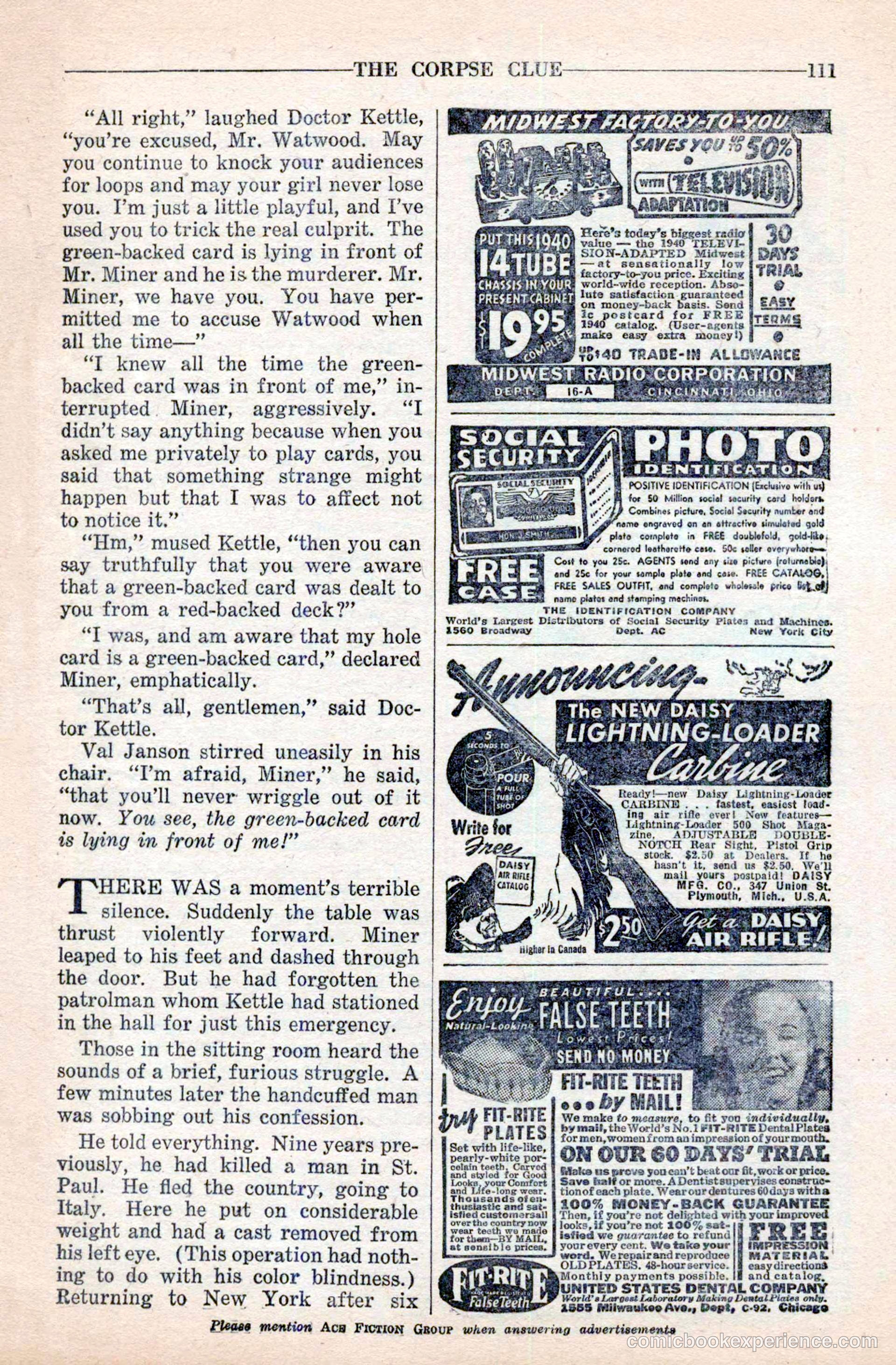10-Story Detective Magazine Cover — page 113 of 116