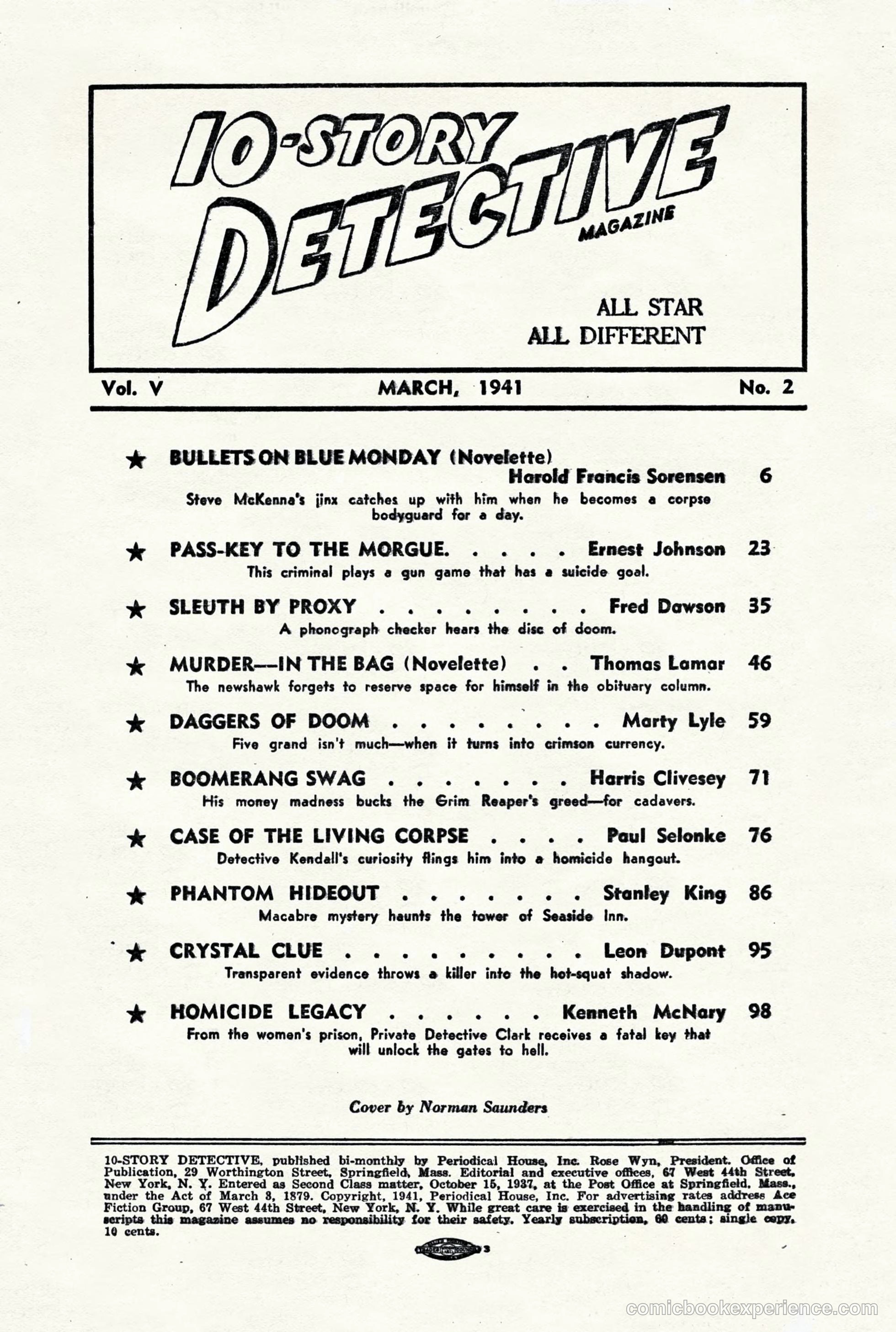 10-Story Detective, March 1941 — page 4 of 116