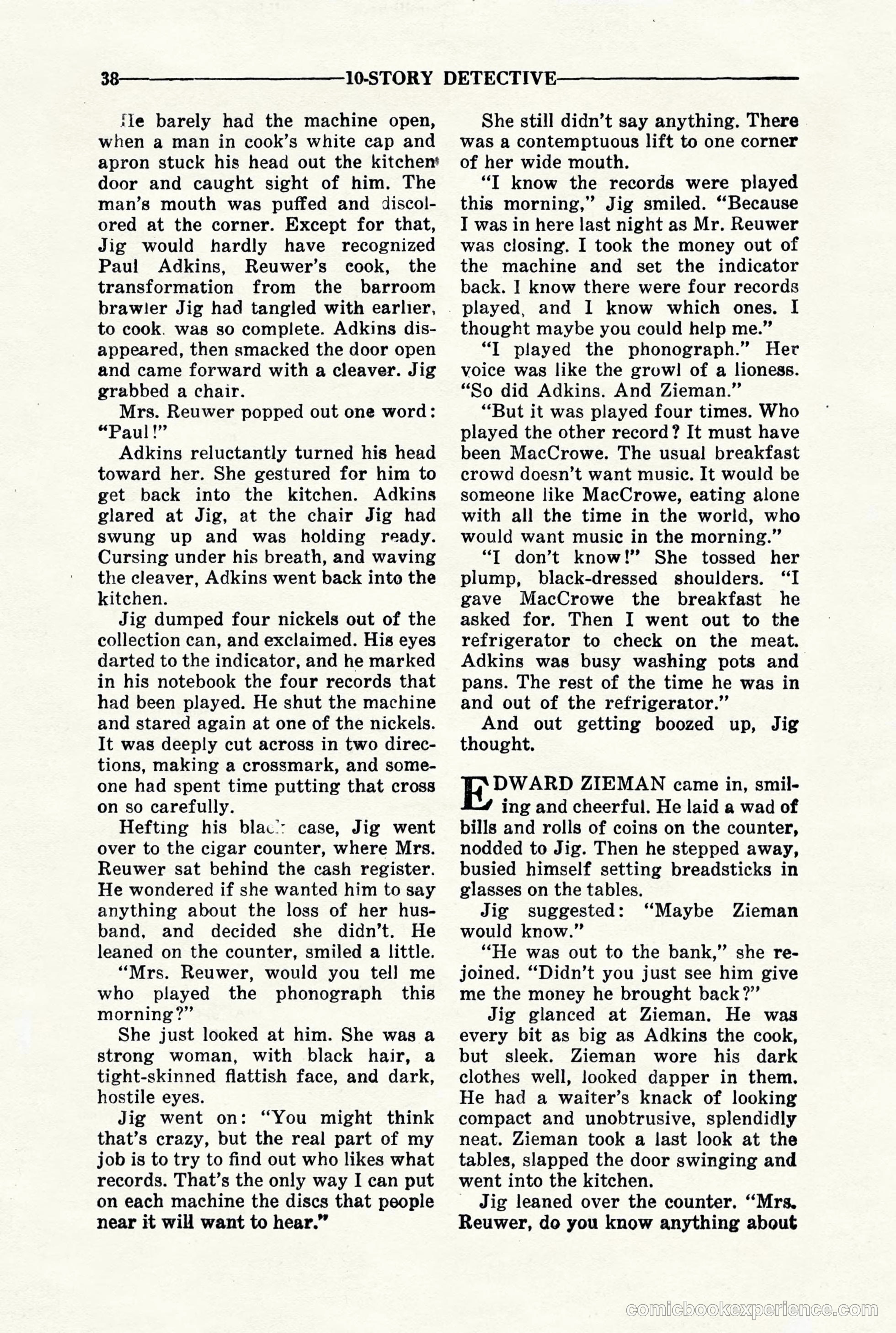 10-Story Detective, March 1941 — page 40 of 116