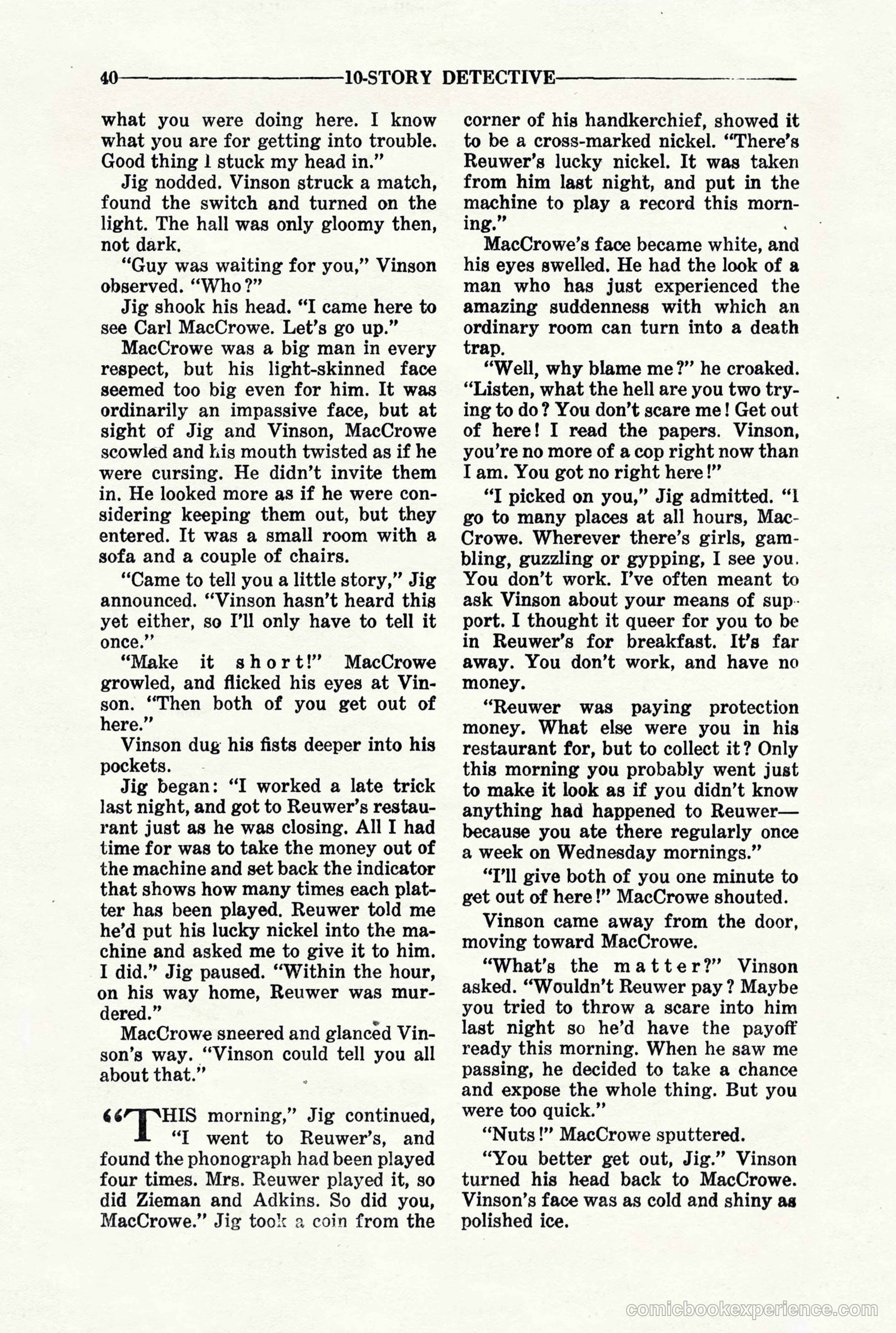 10-Story Detective, March 1941 — page 42 of 116