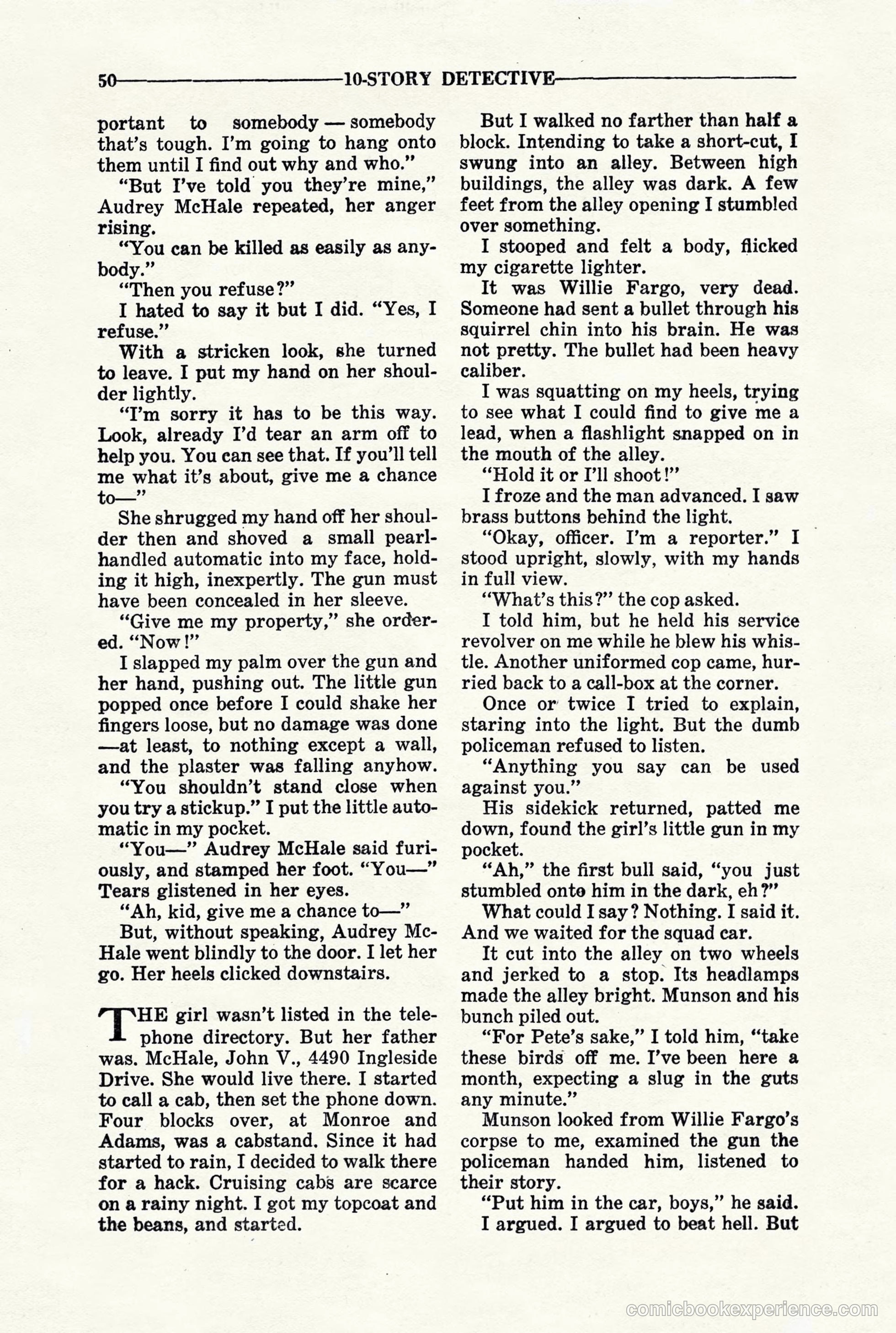 10-Story Detective, March 1941 — page 52 of 116
