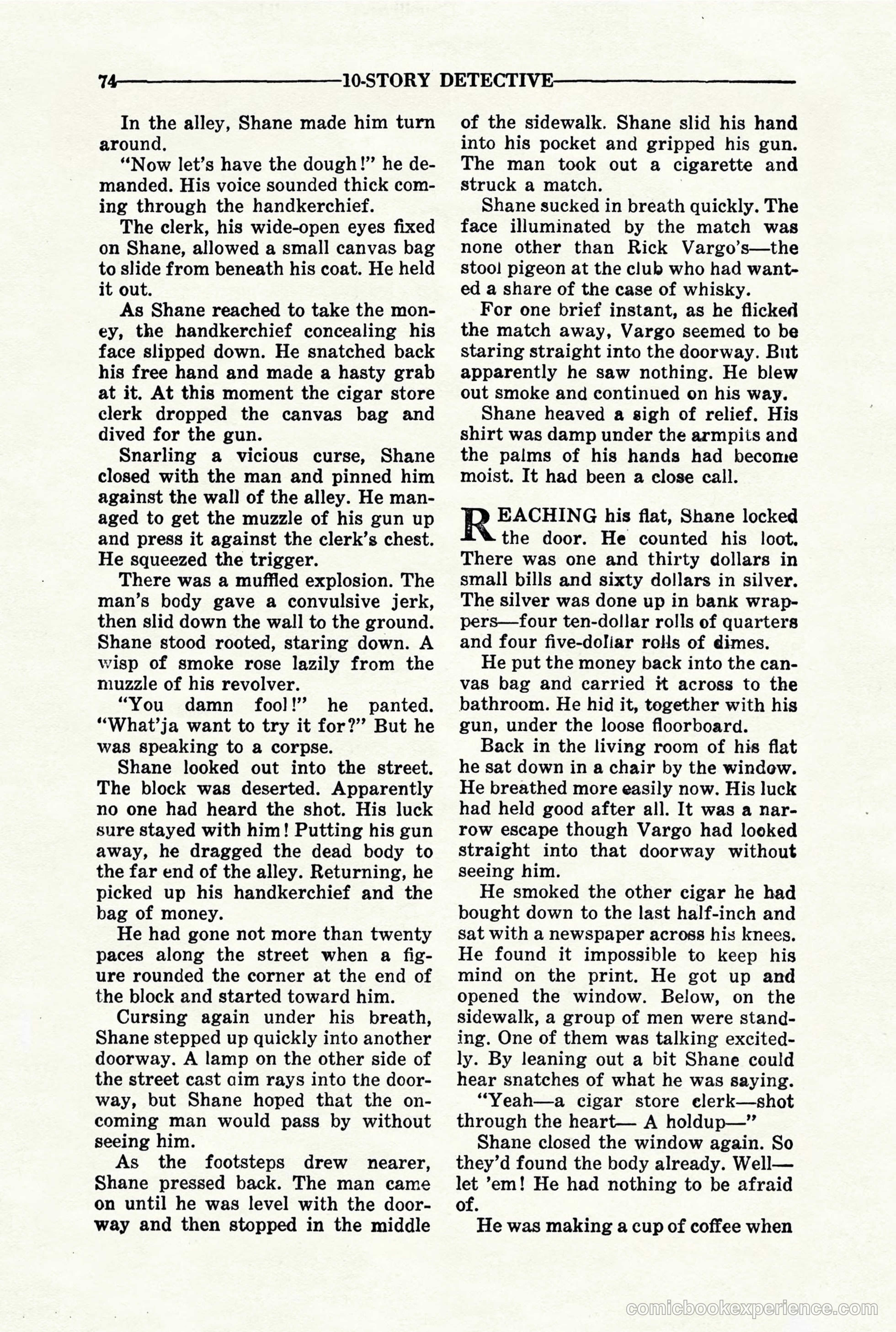 10-Story Detective, March 1941 — page 76 of 116