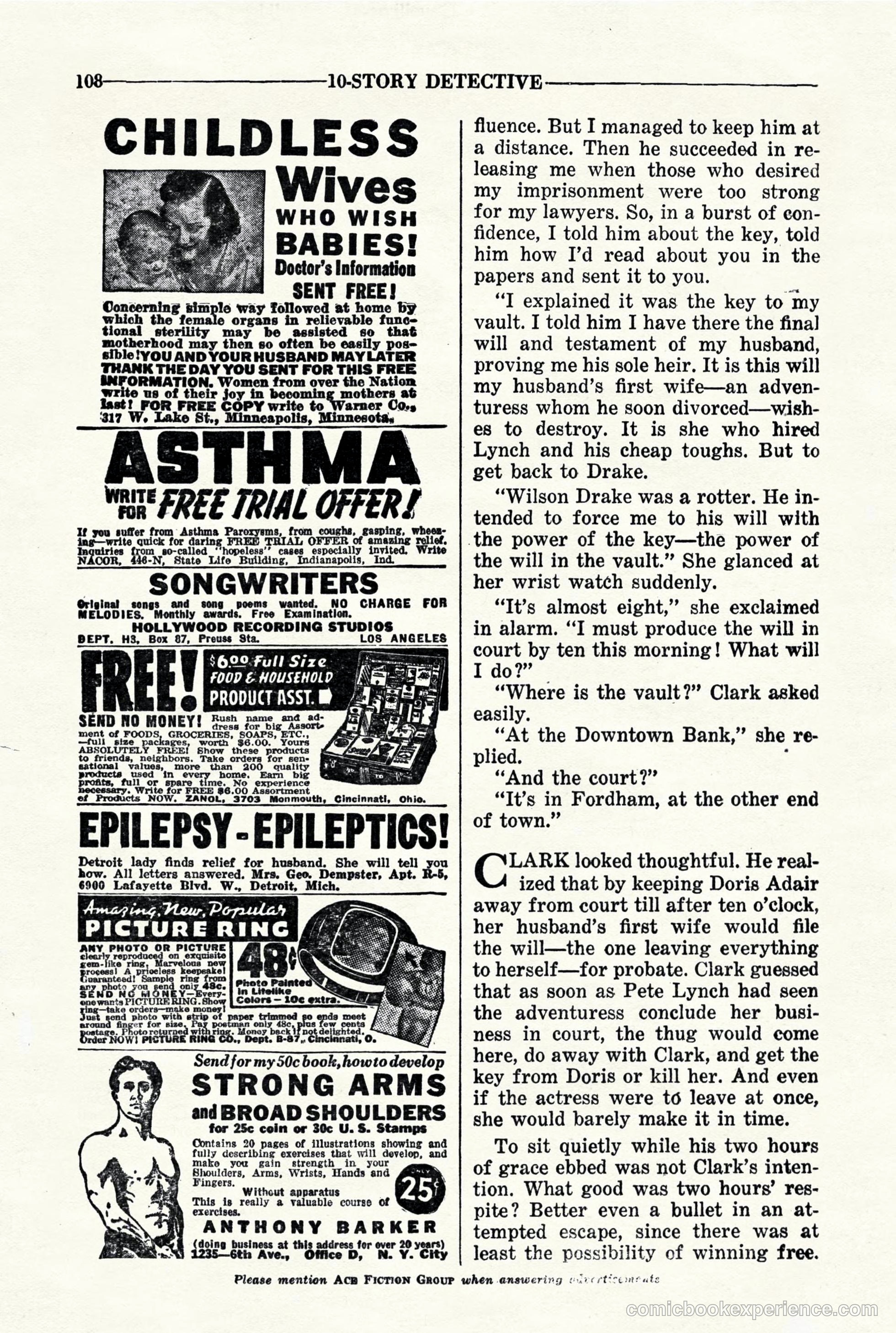 10-Story Detective, March 1941 — page 110 of 116