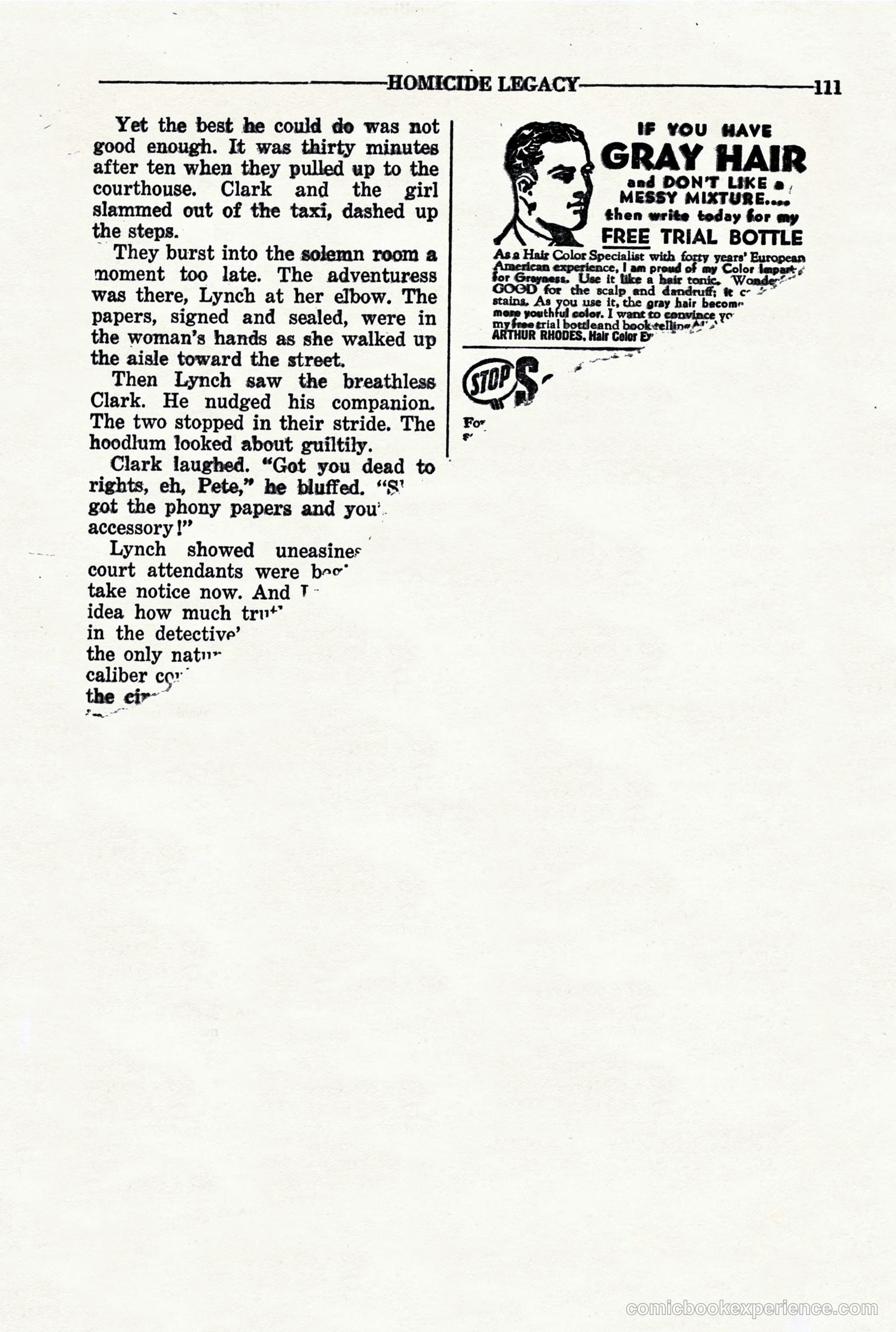 10-Story Detective, March 1941 — page 113 of 116
