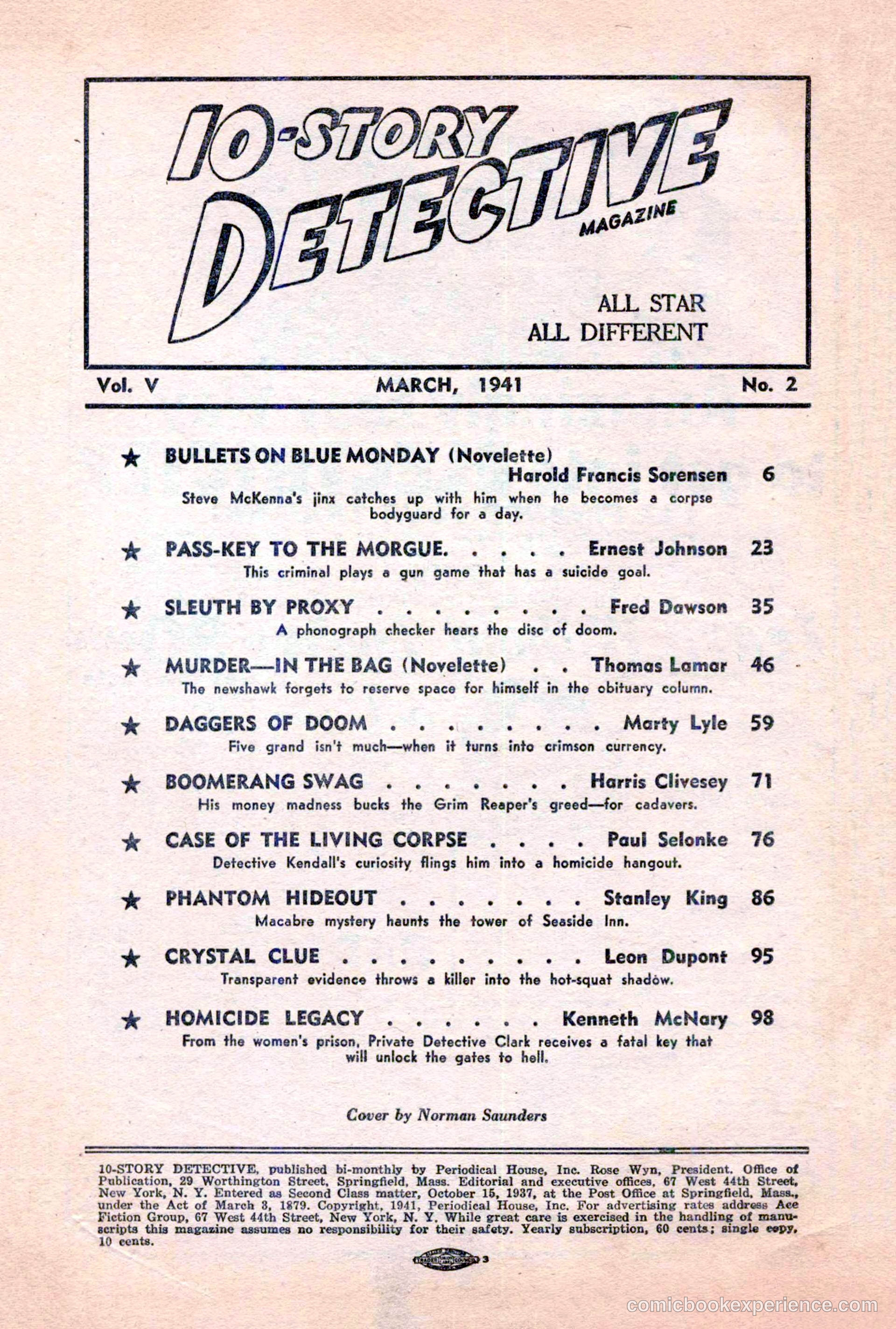 10-Story Detective, March 1941 — page 4 of 116