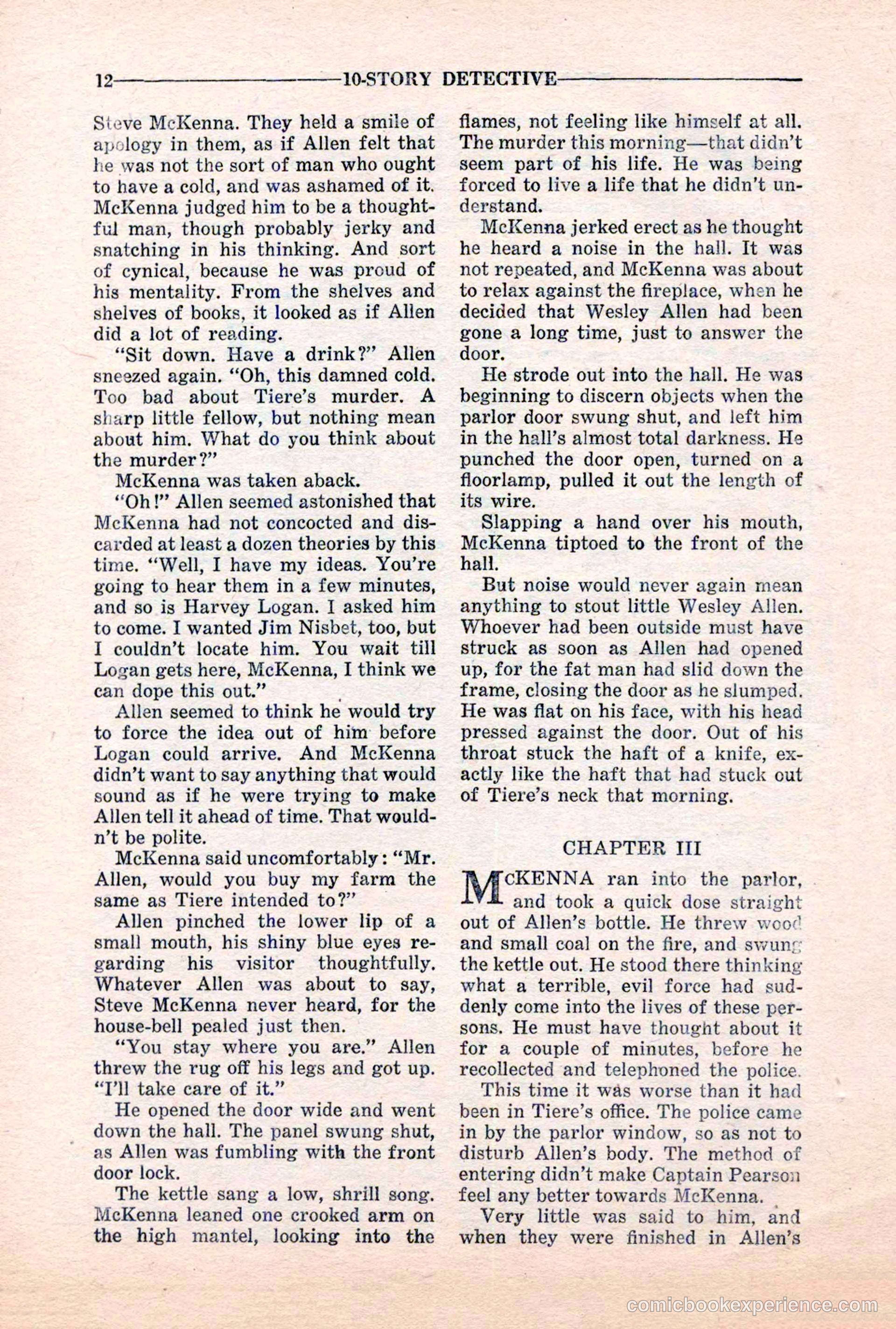 10-Story Detective, March 1941 — page 14 of 116