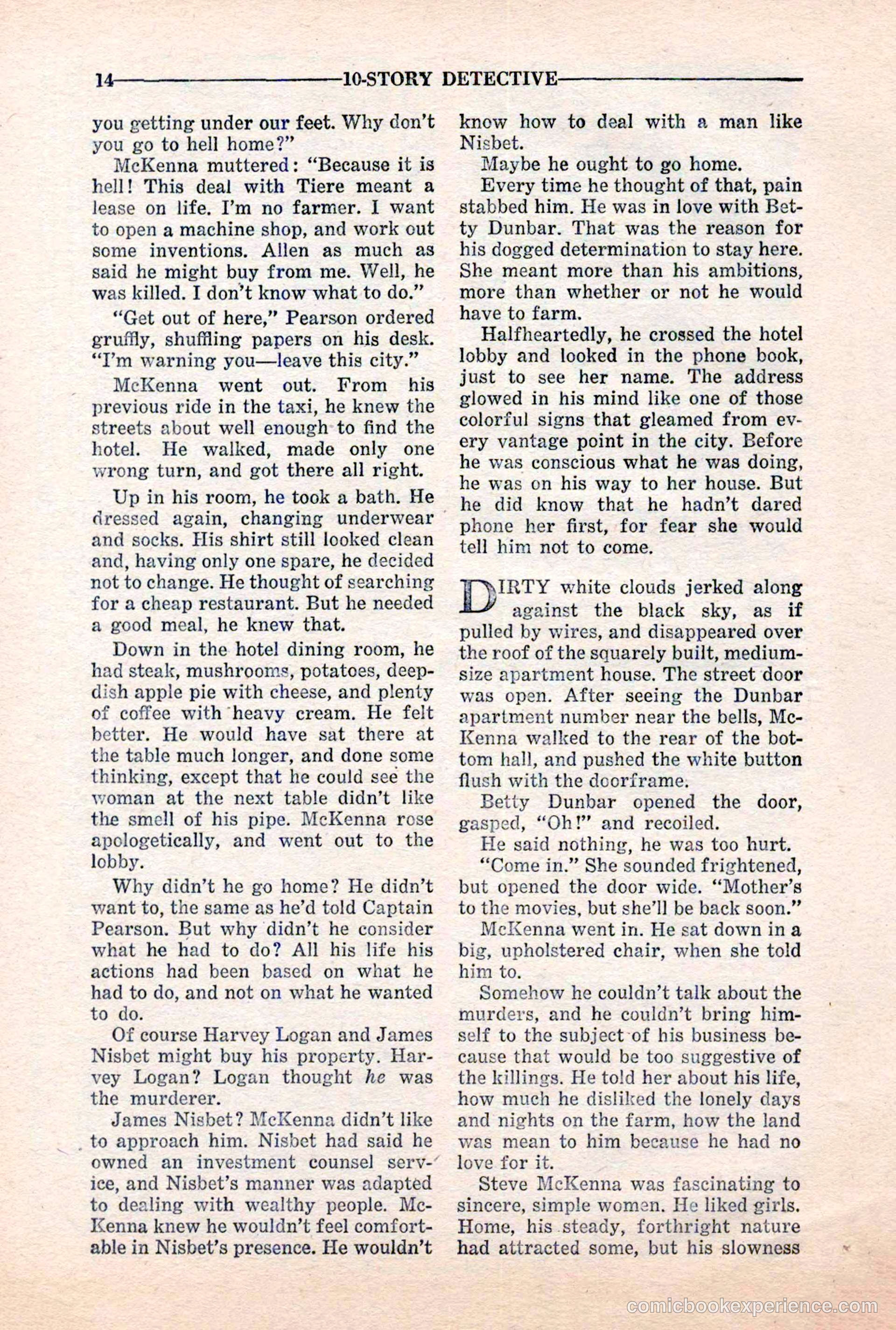 10-Story Detective, March 1941 — page 16 of 116
