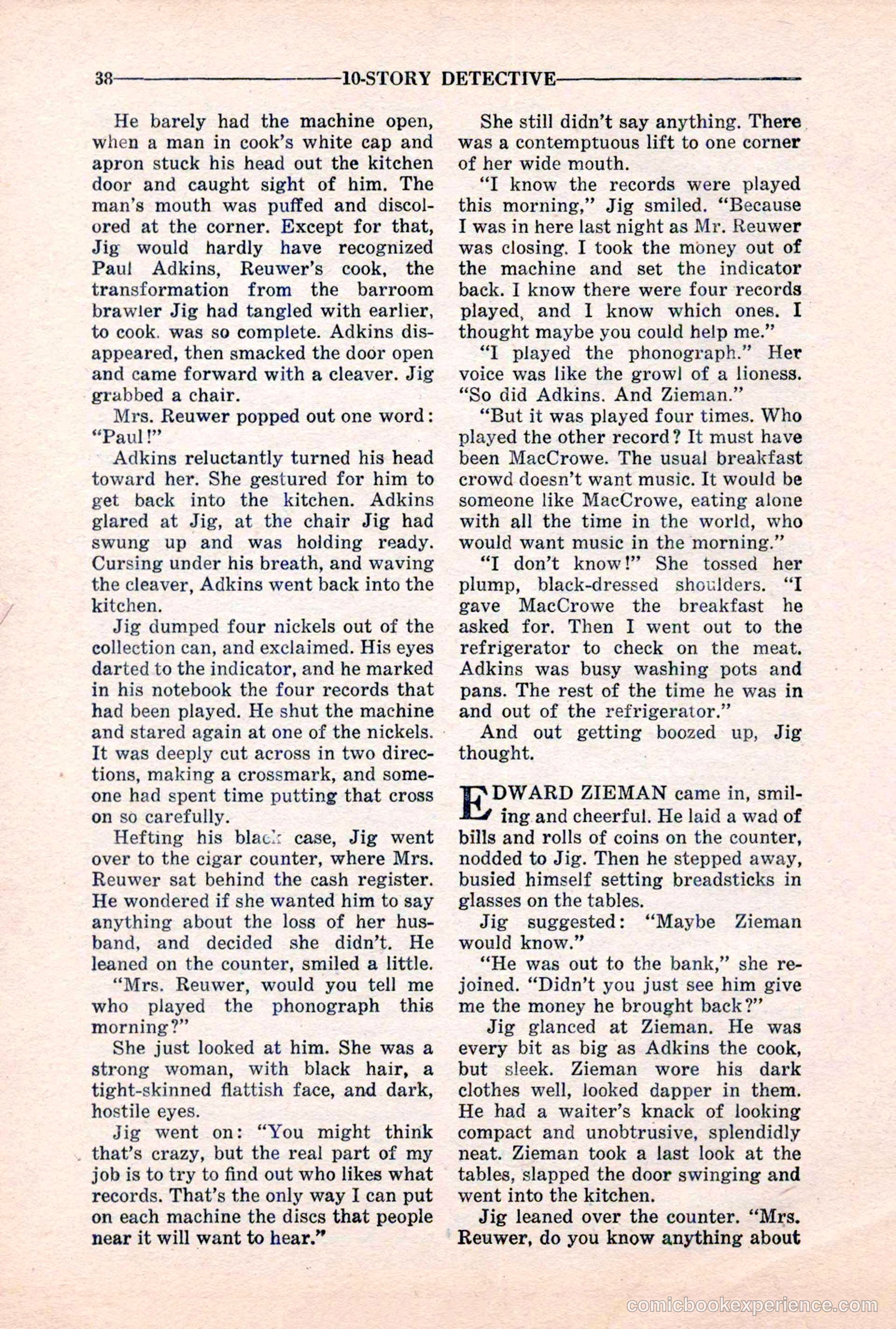 10-Story Detective, March 1941 — page 40 of 116