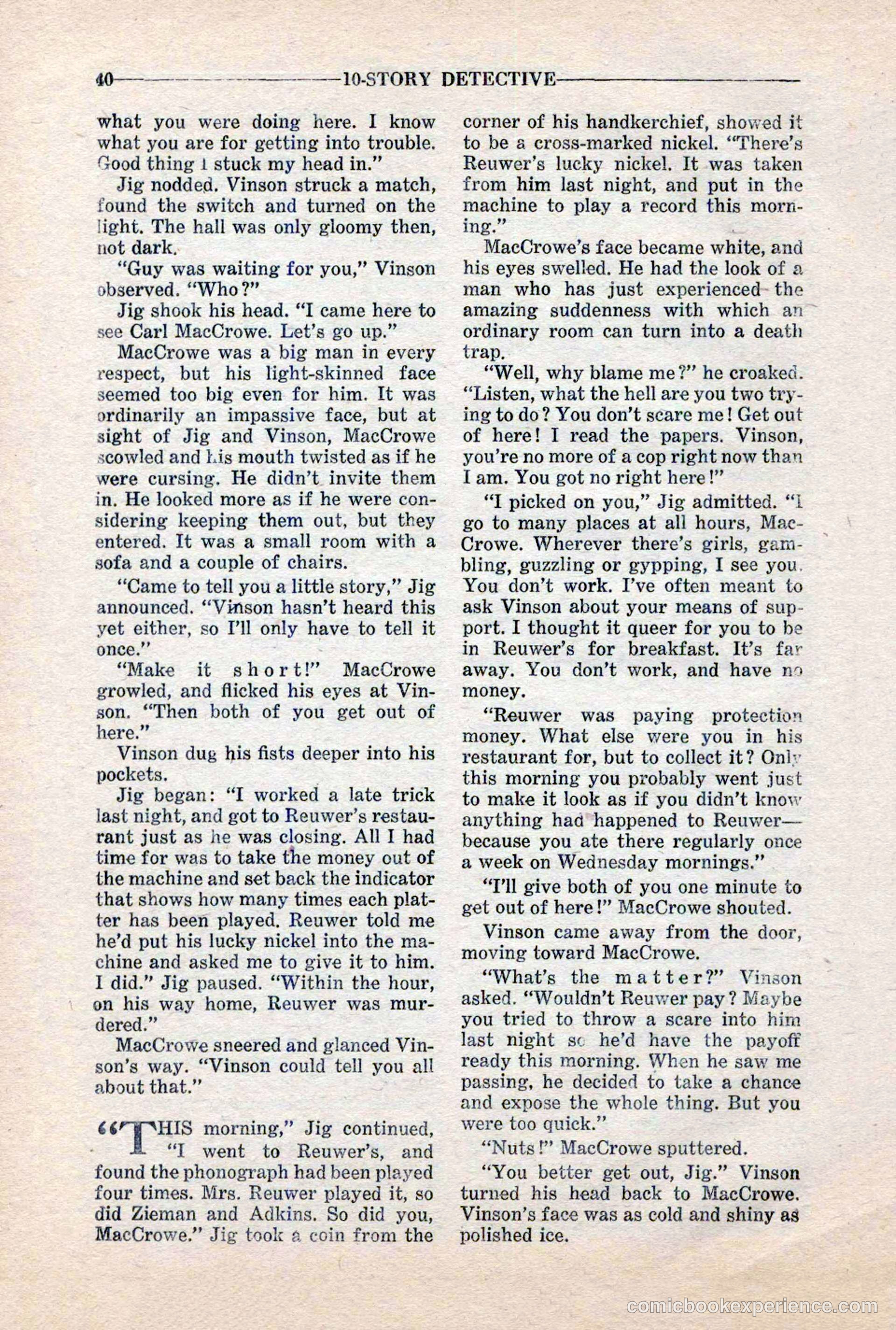 10-Story Detective, March 1941 — page 42 of 116