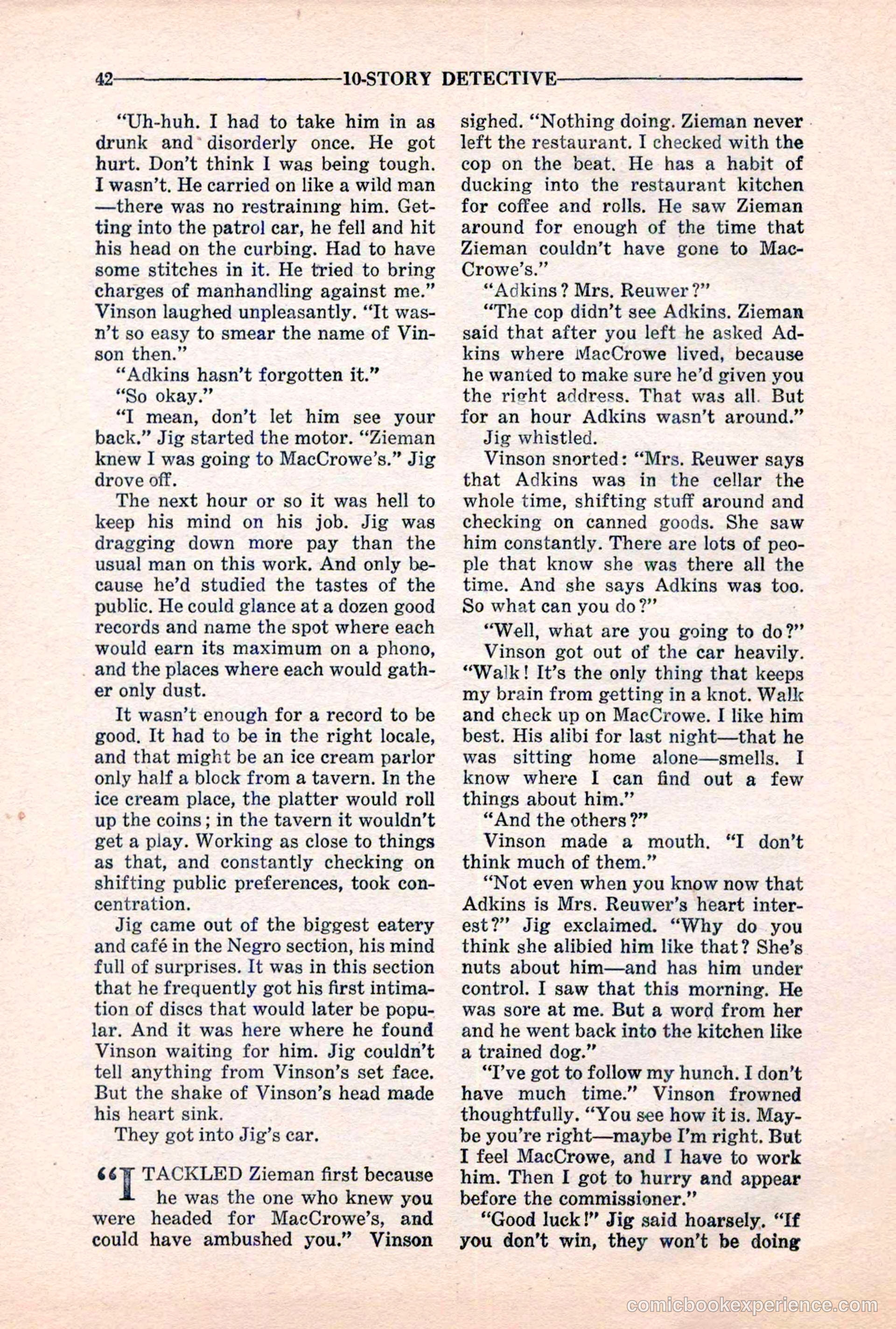 10-Story Detective, March 1941 — page 44 of 116