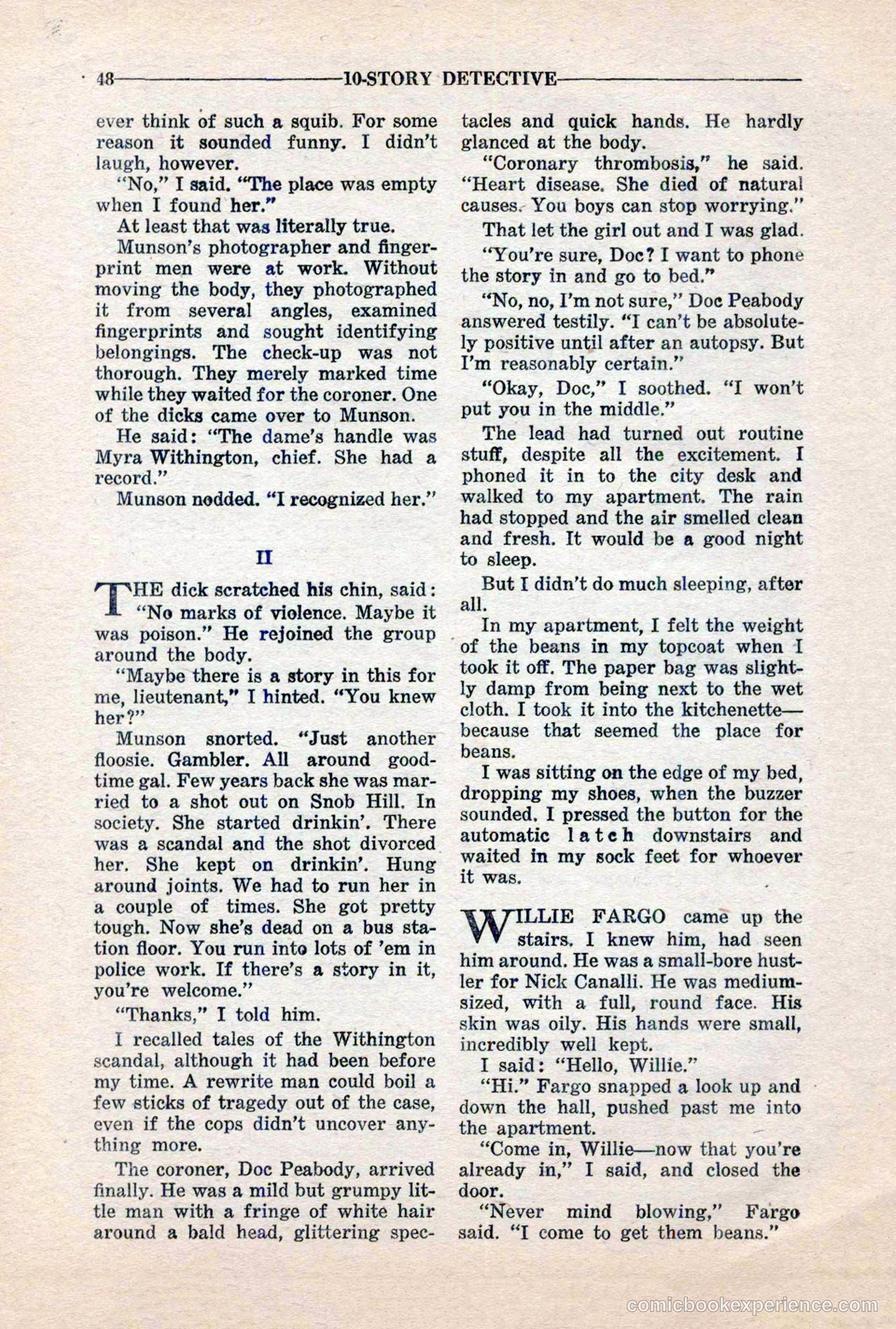 10-Story Detective, March 1941 — page 50 of 116