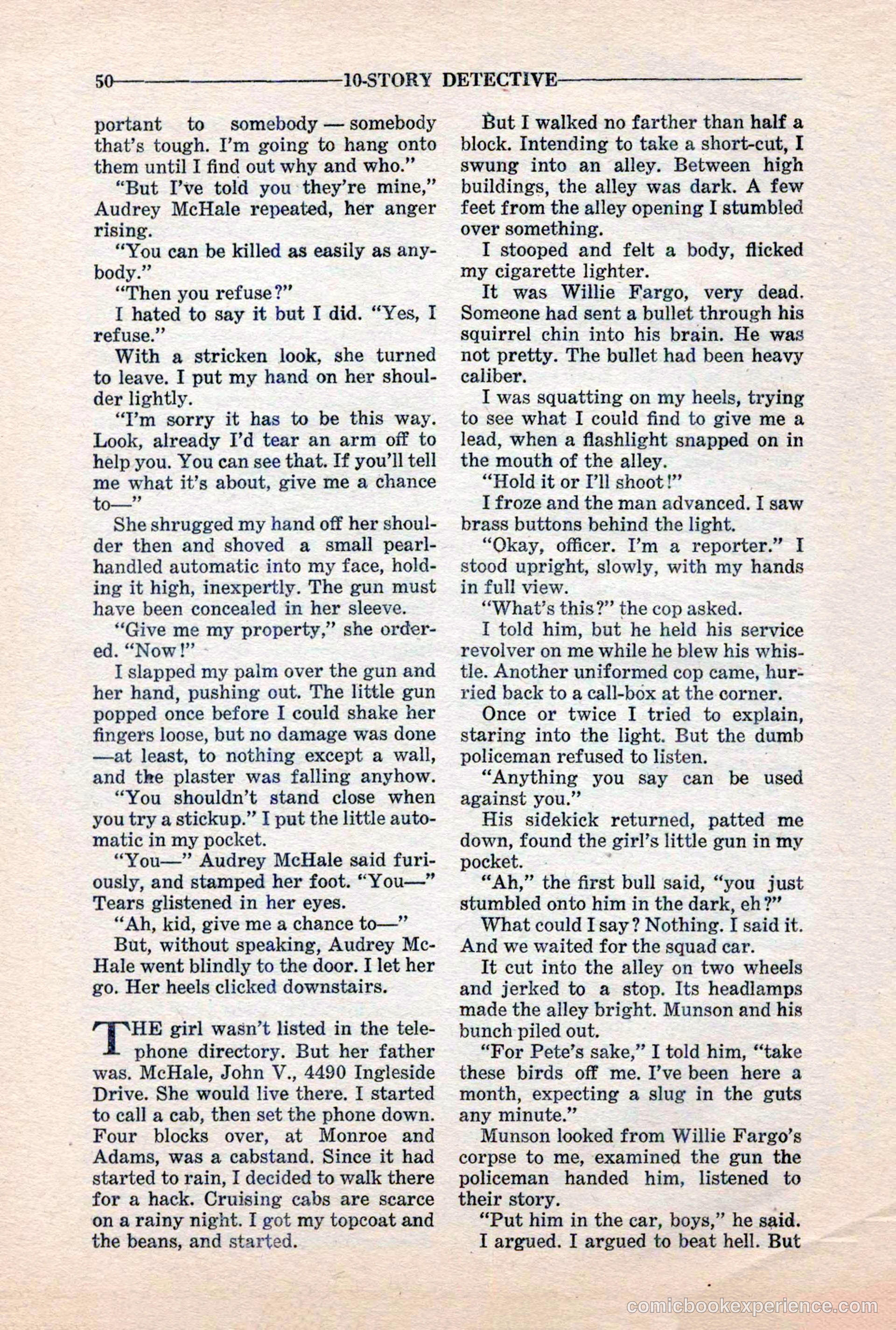 10-Story Detective, March 1941 — page 52 of 116