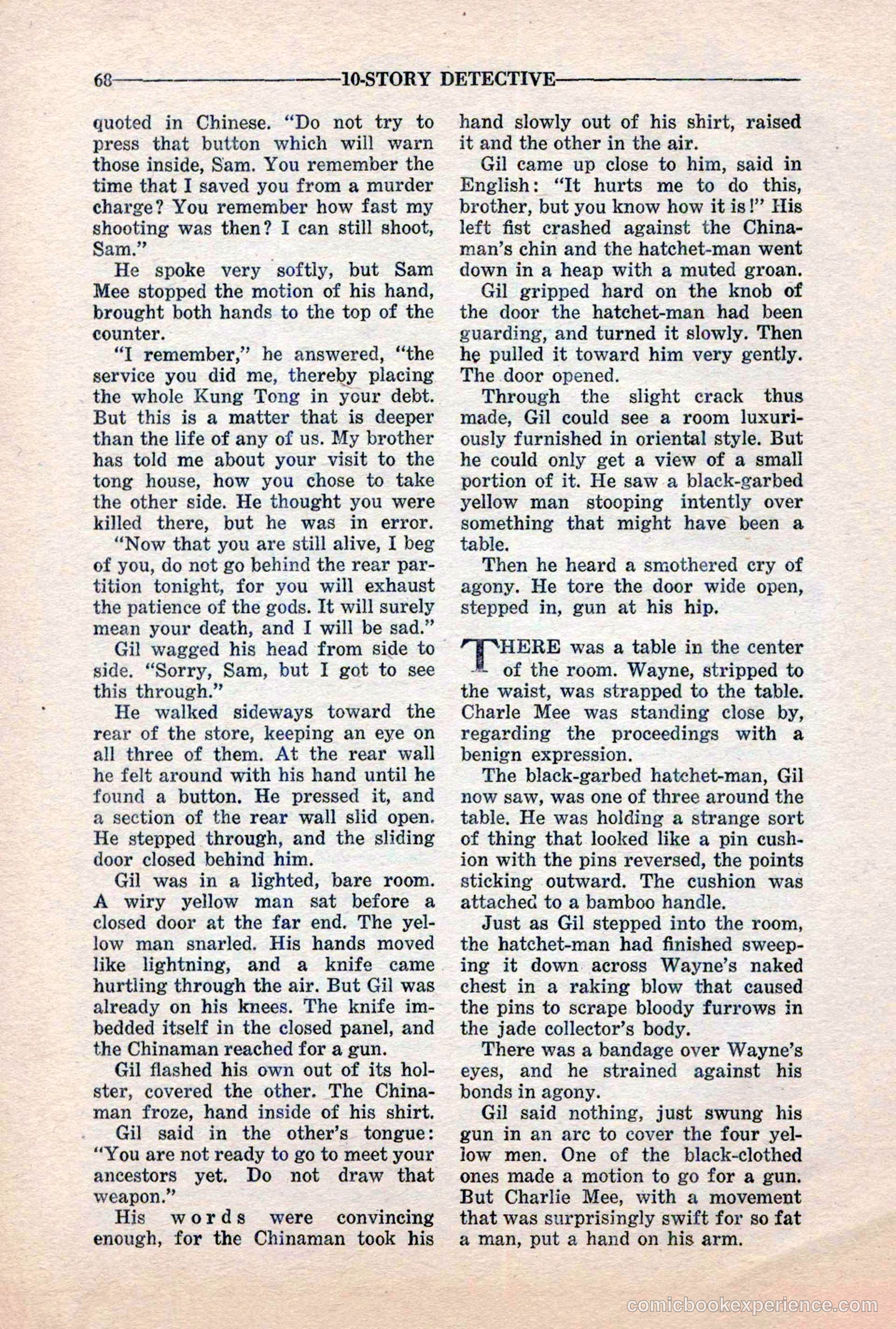 10-Story Detective, March 1941 — page 70 of 116