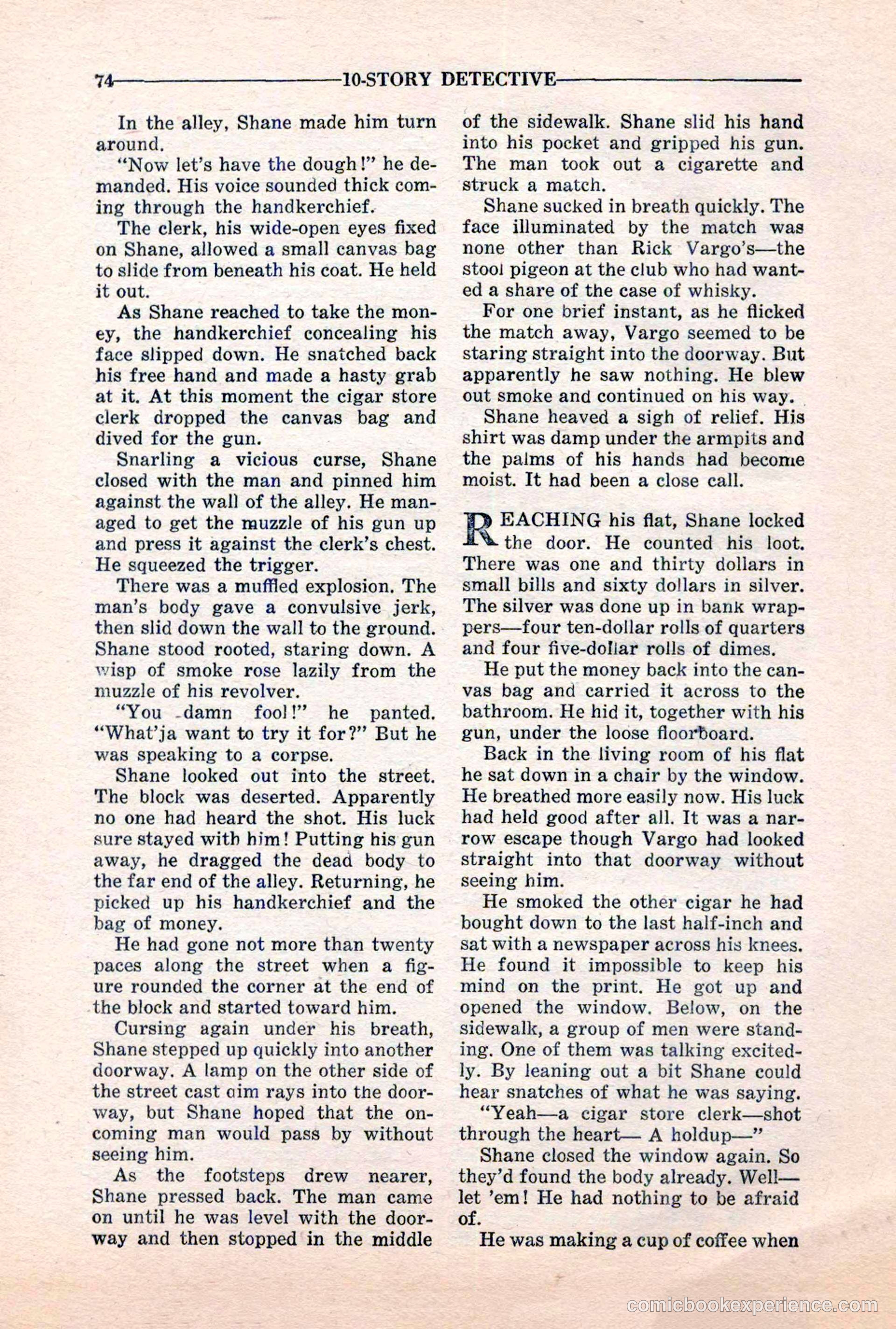 10-Story Detective, March 1941 — page 76 of 116