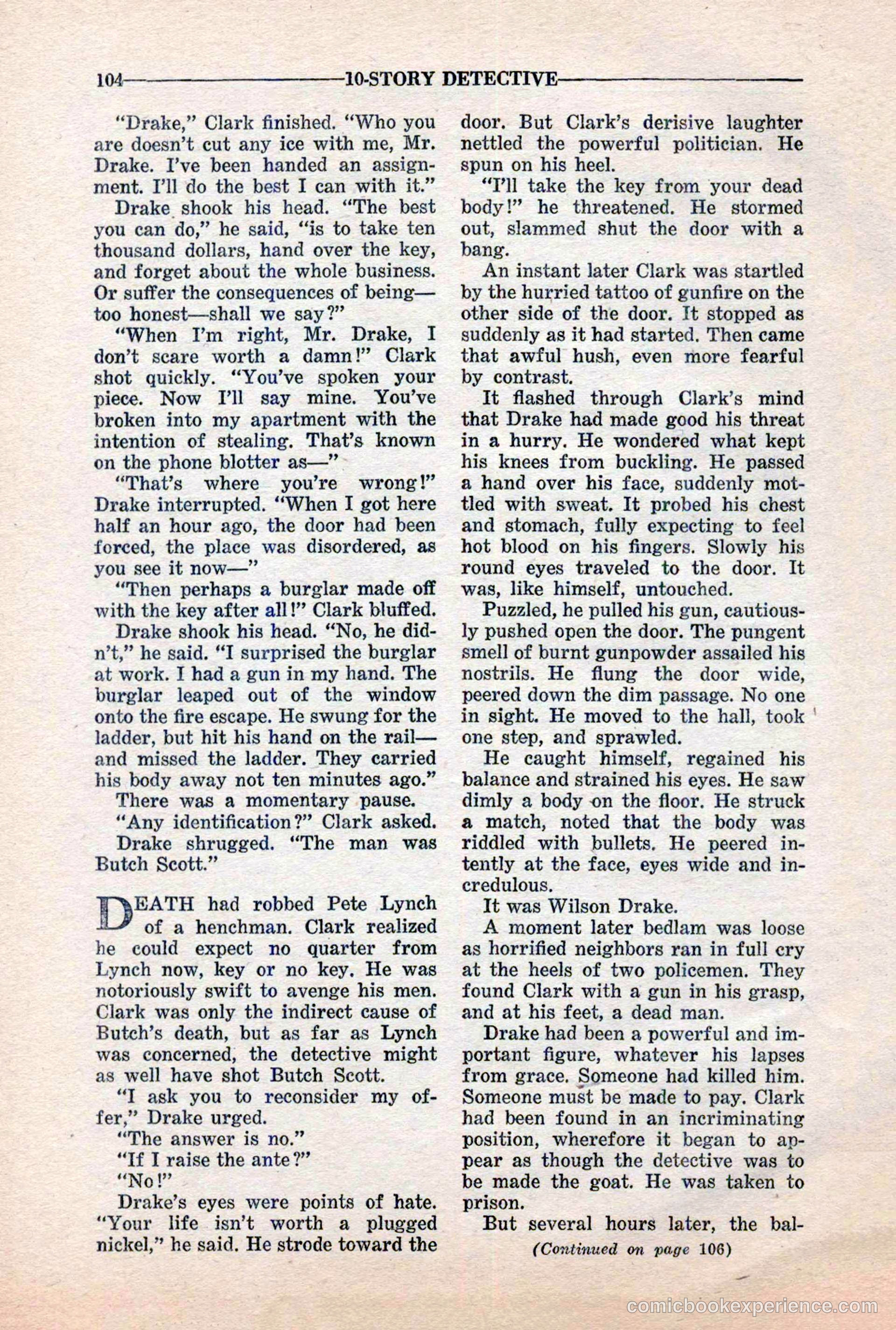 10-Story Detective, March 1941 — page 106 of 116
