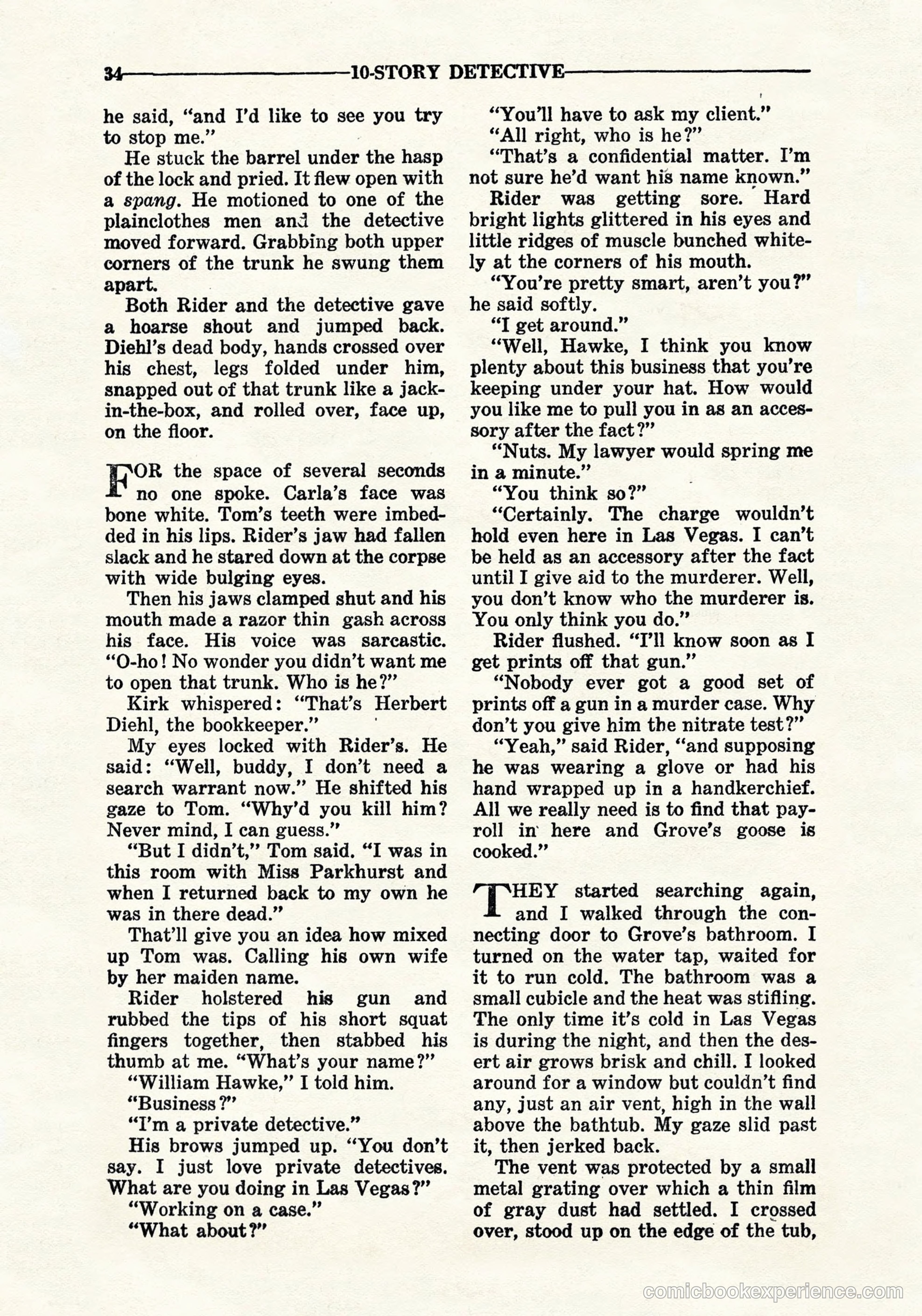 10-Story Detective, September 1941 — page 36 of 114