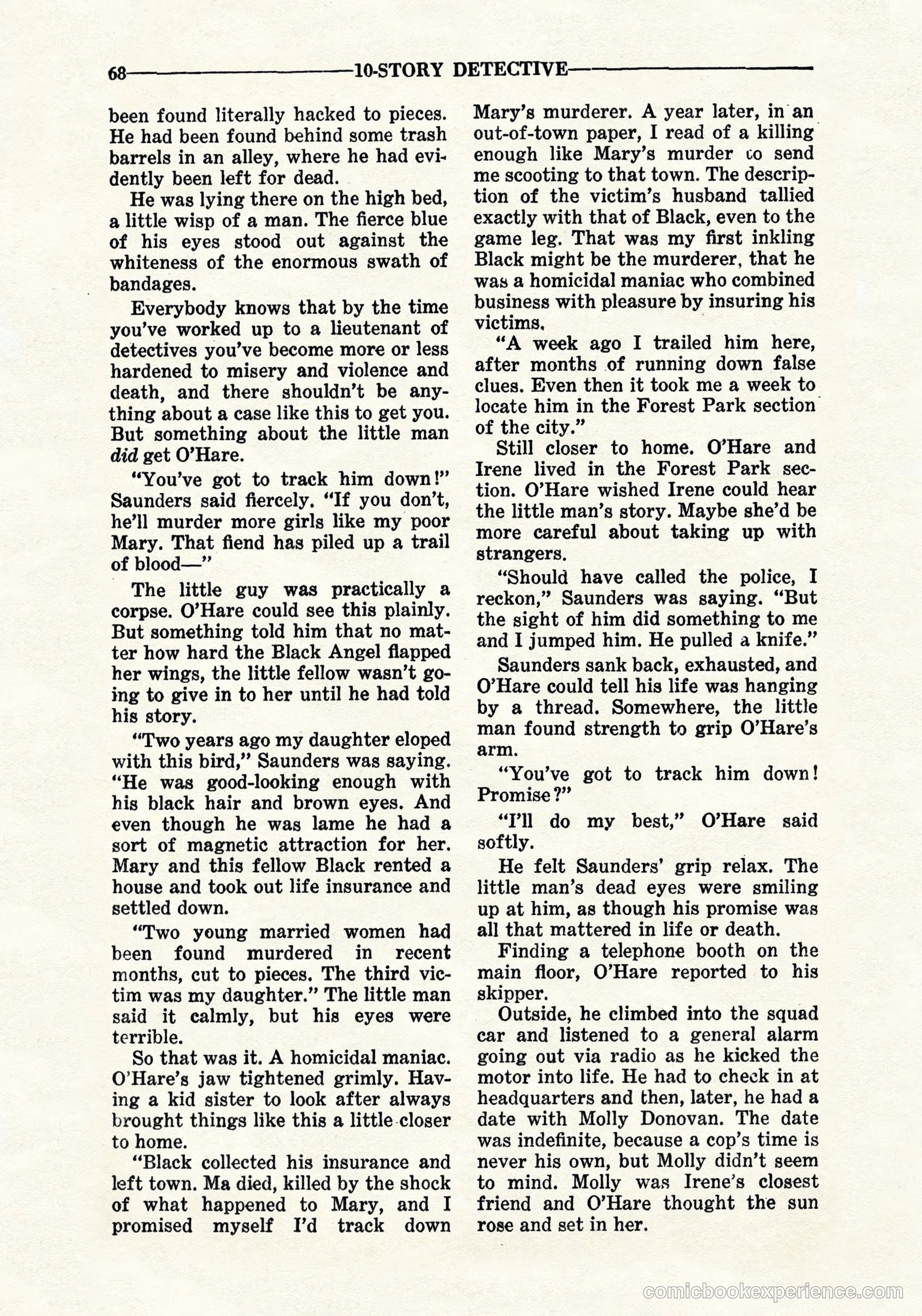 10-Story Detective, September 1941 — page 70 of 114