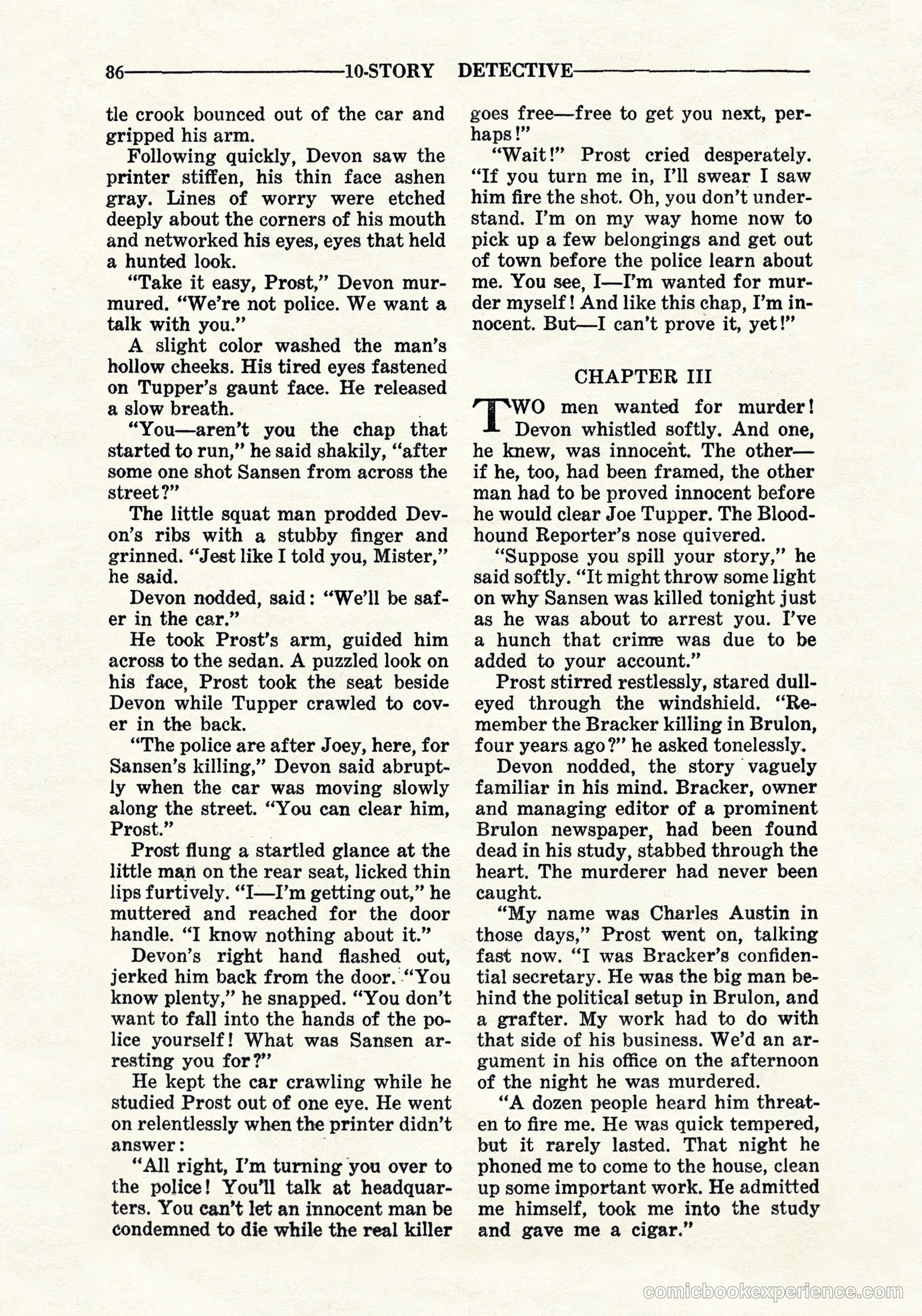 10-Story Detective, September 1941 — page 88 of 114