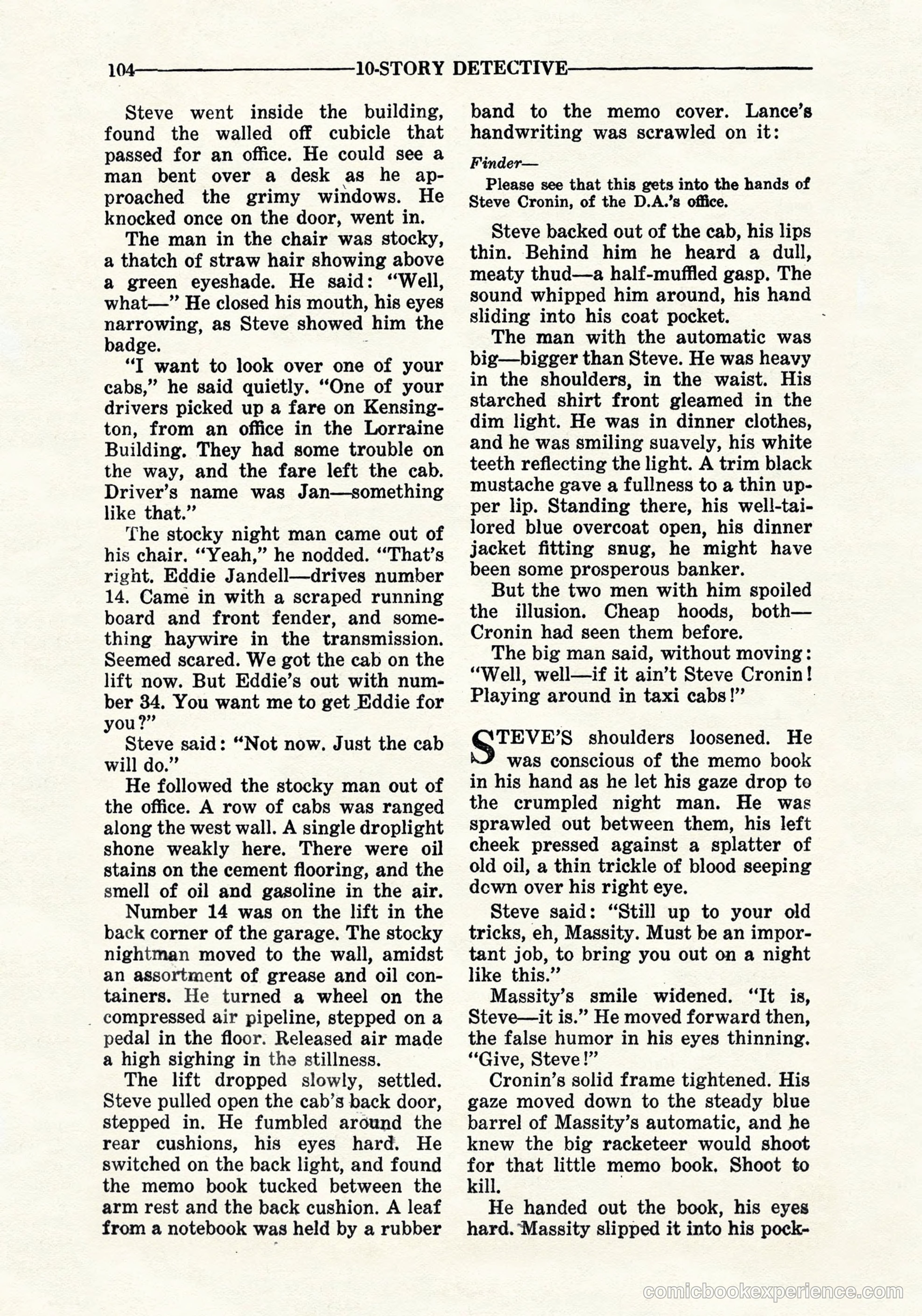 10-Story Detective, September 1941 — page 106 of 114