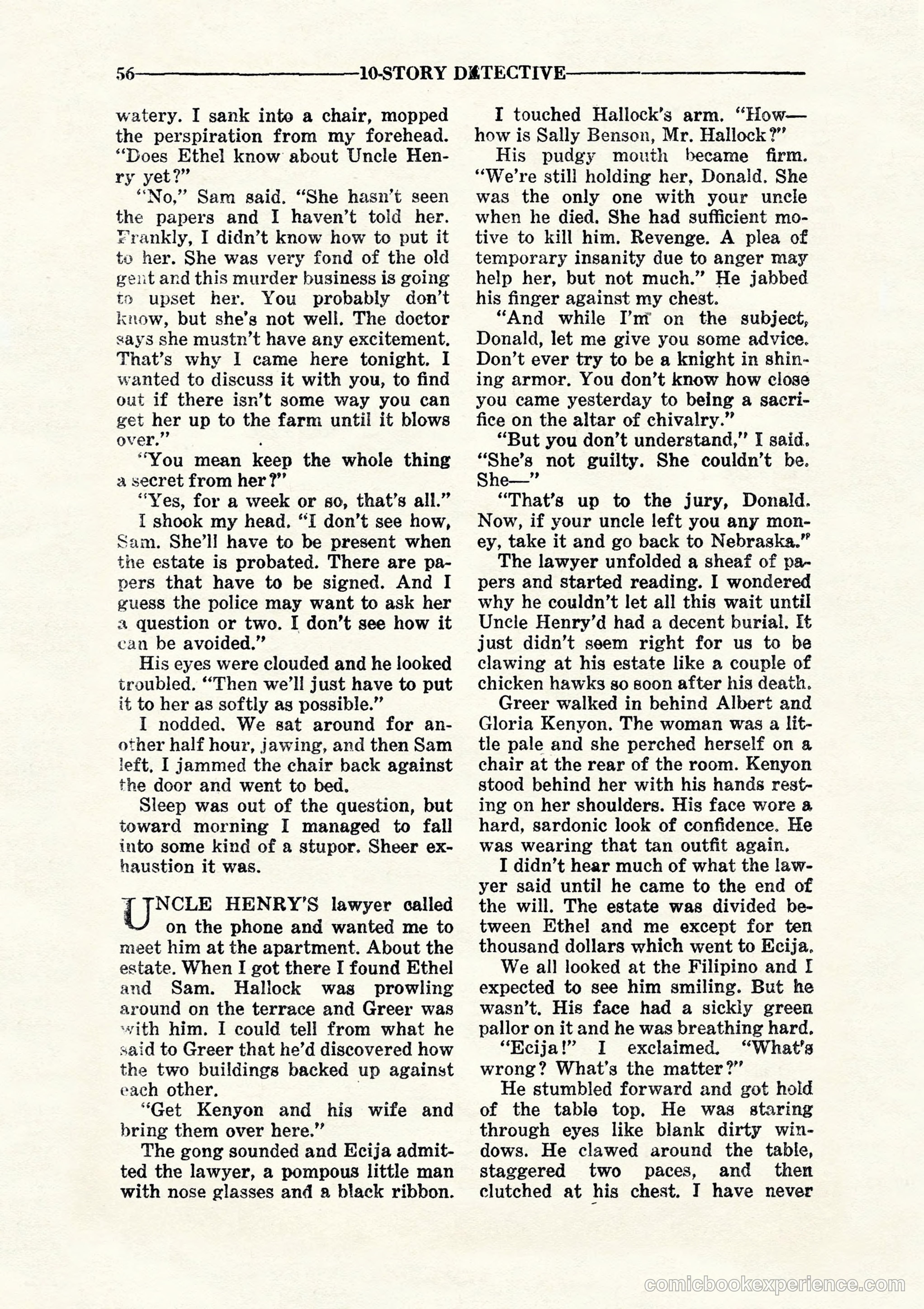 10-Story Detective, July 1942 — page 58 of 116