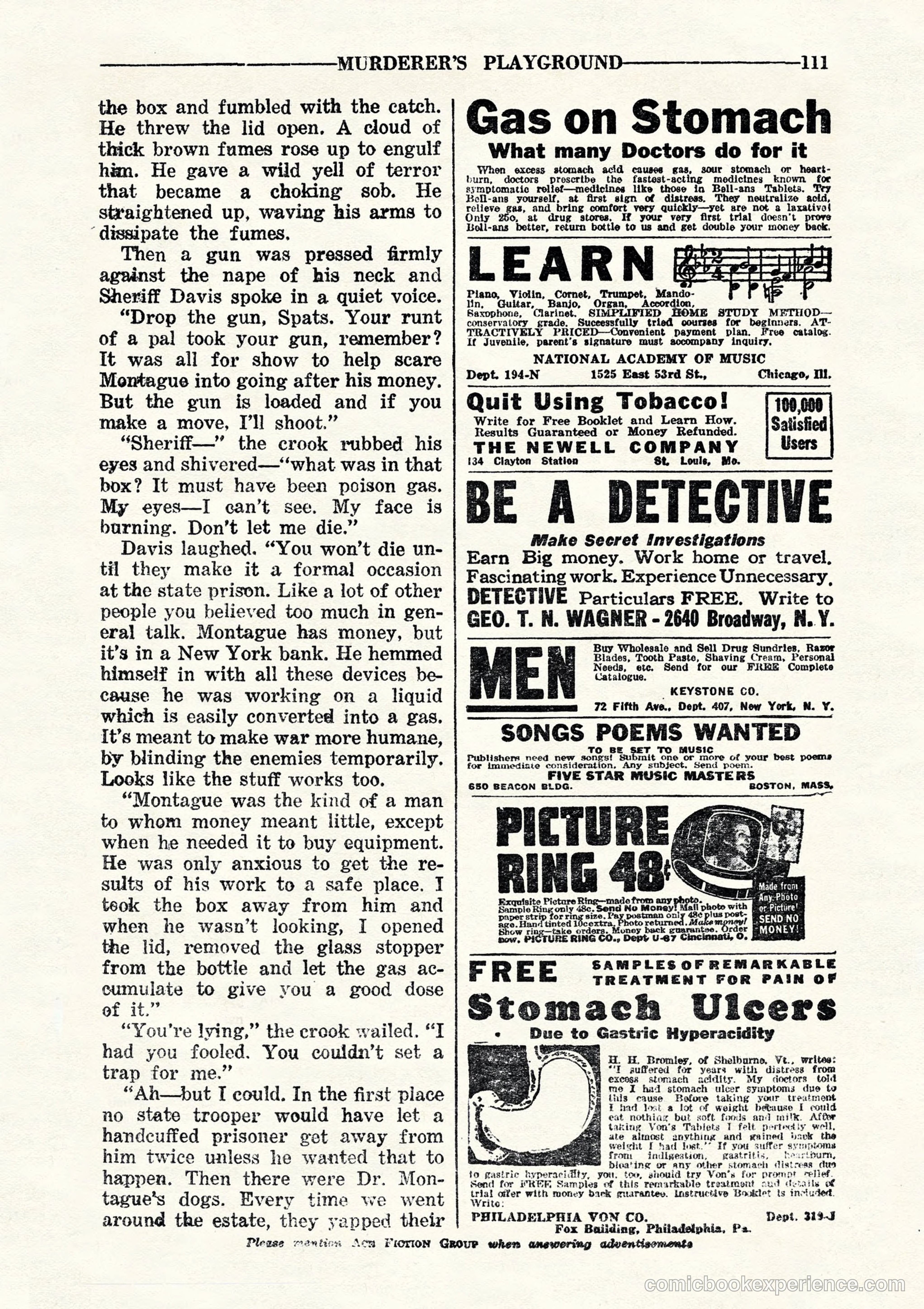 10-Story Detective, July 1942 — page 113 of 116