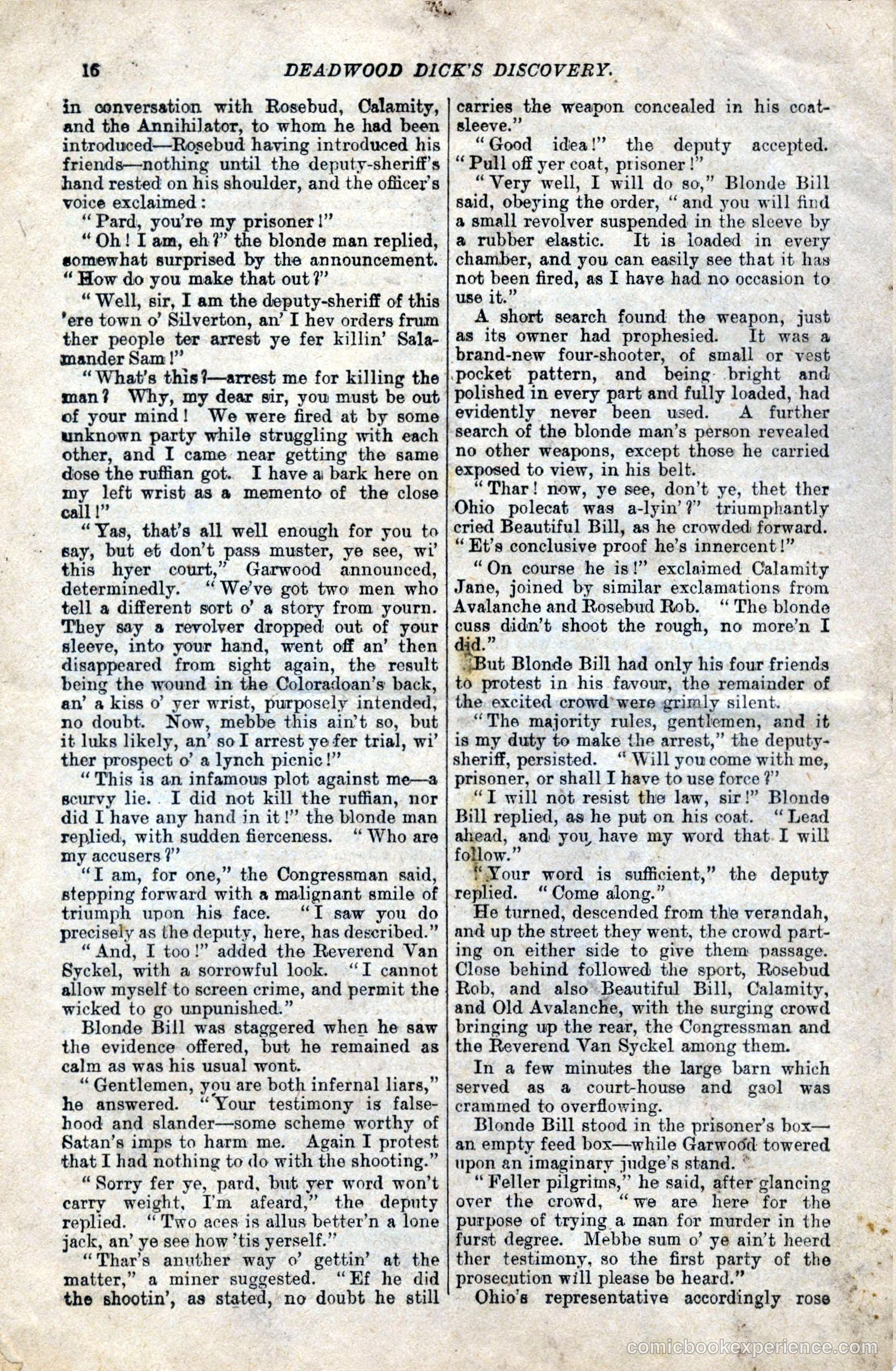 Deadwood Dick's Discovery — page 18 of 36