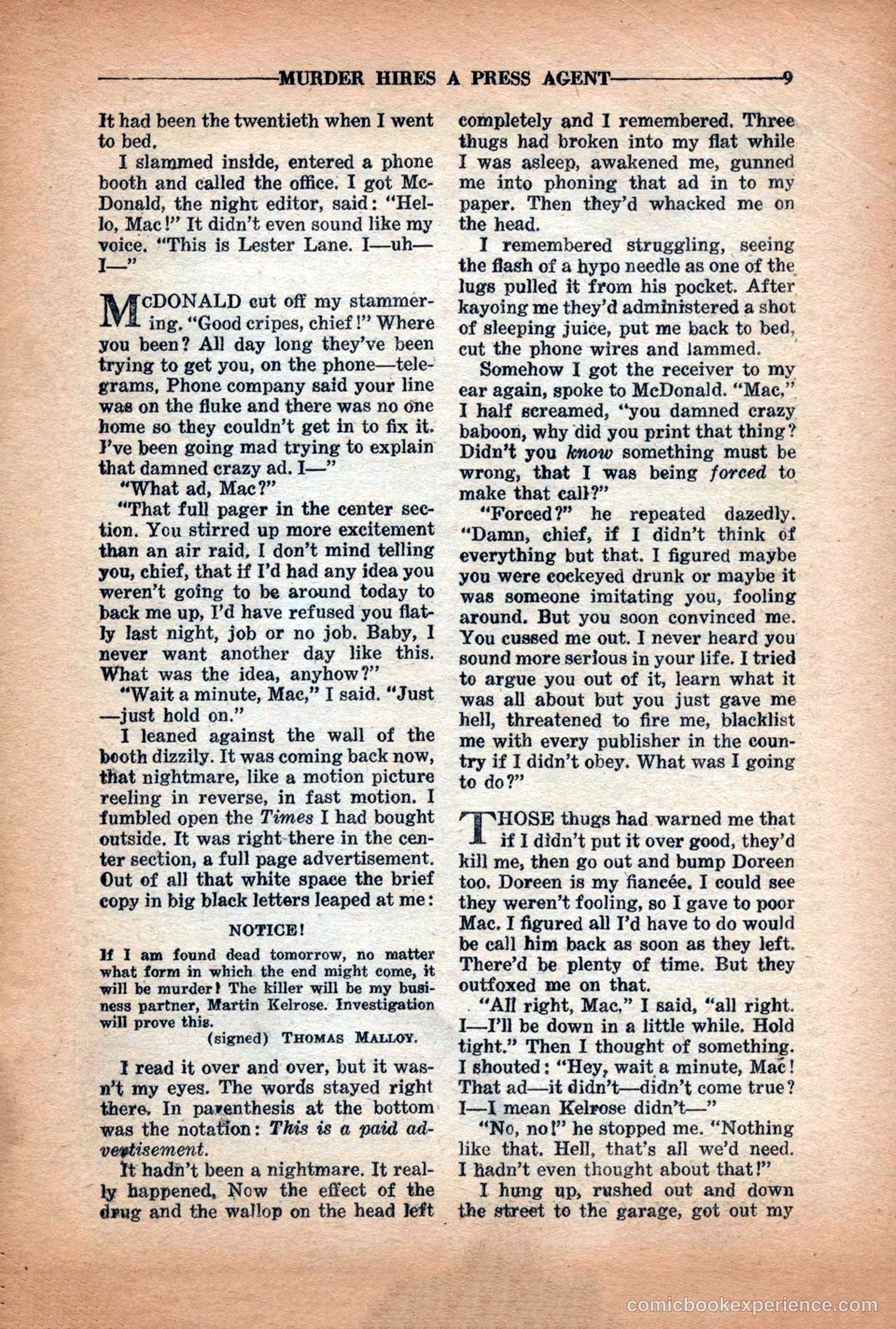 10-Story Detective Magazine Cover — page 11 of 116