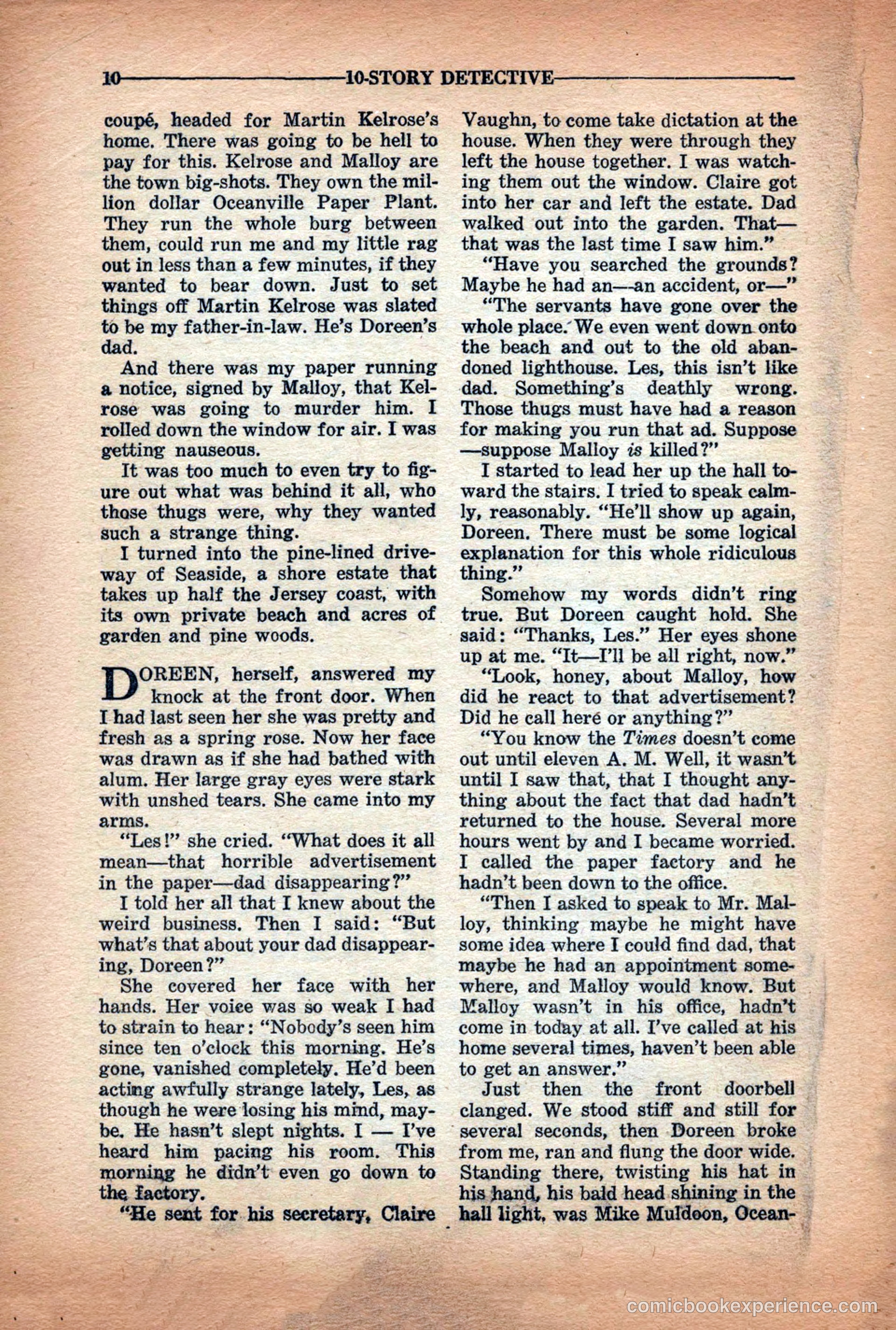10-Story Detective Magazine Cover — page 12 of 116