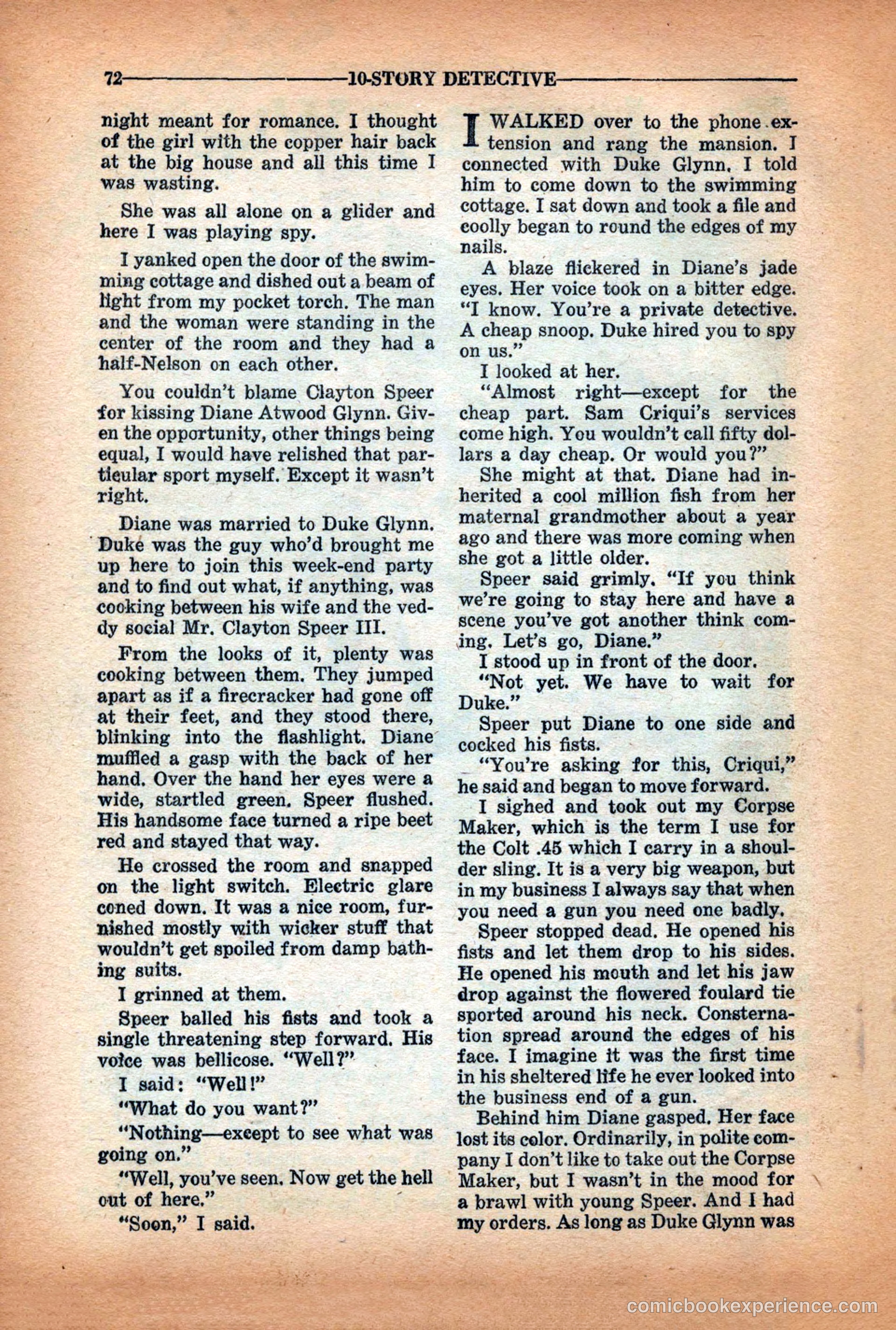 10-Story Detective Magazine Cover — page 74 of 116