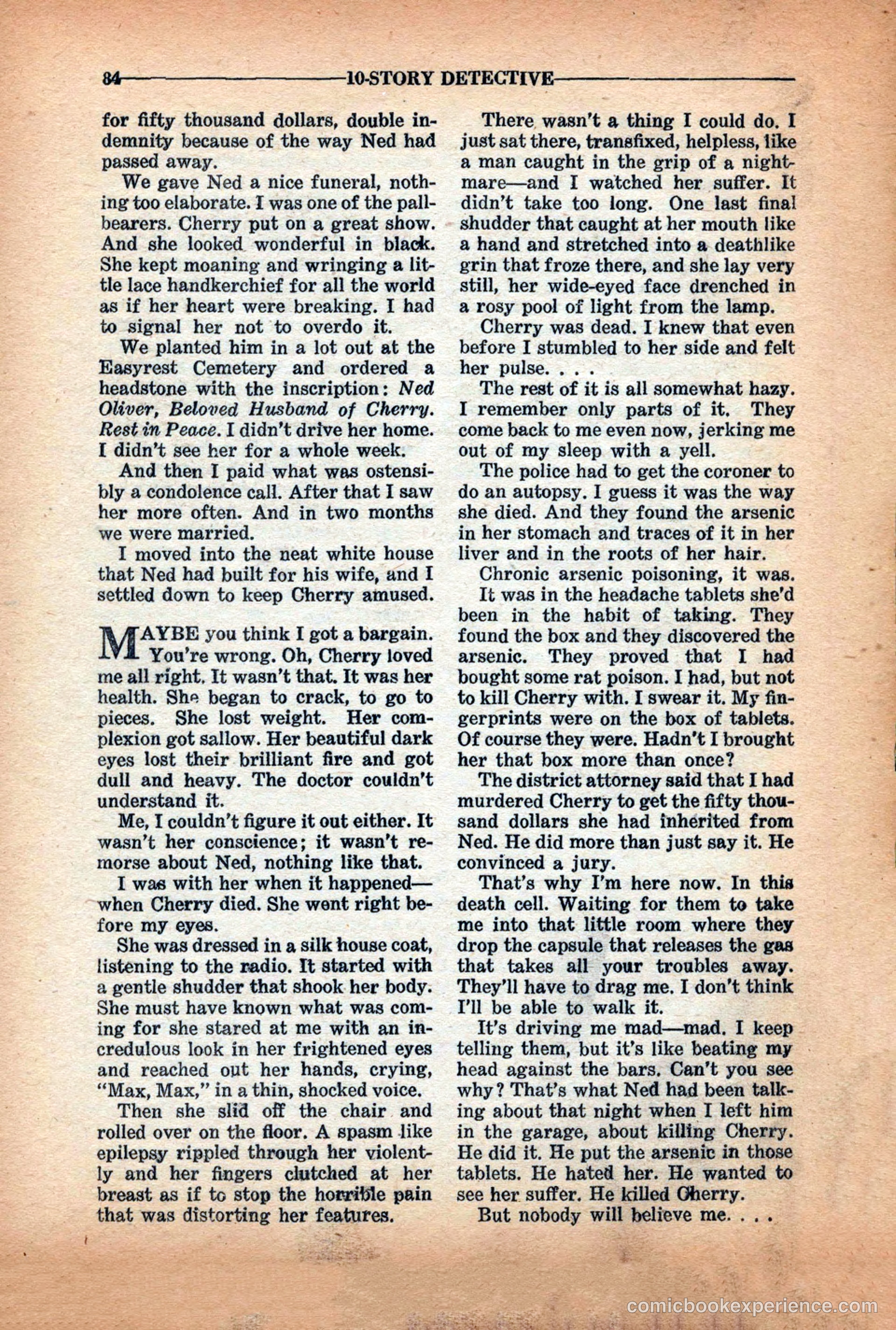 10-Story Detective Magazine Cover — page 86 of 116