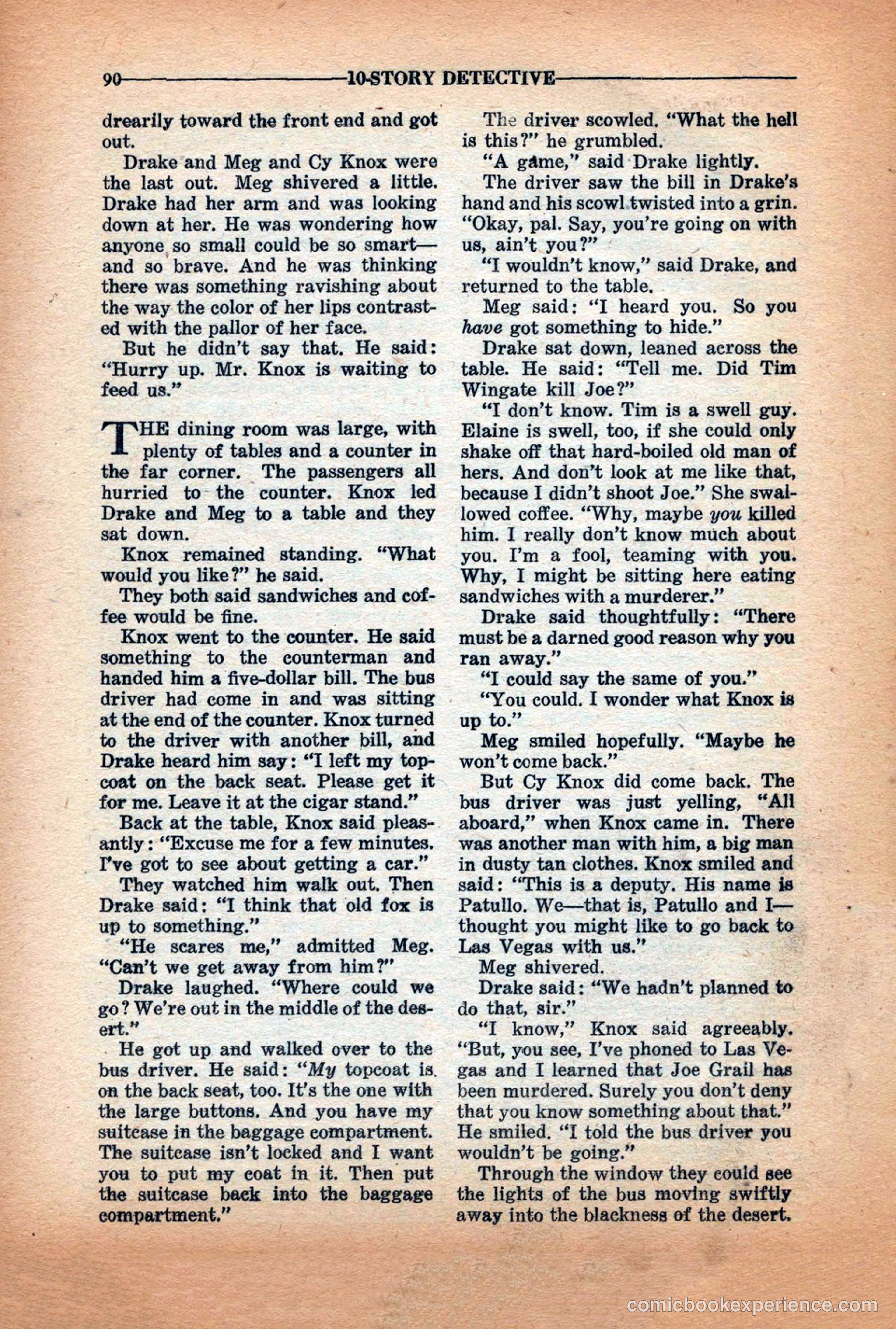 10-Story Detective Magazine Cover — page 92 of 116