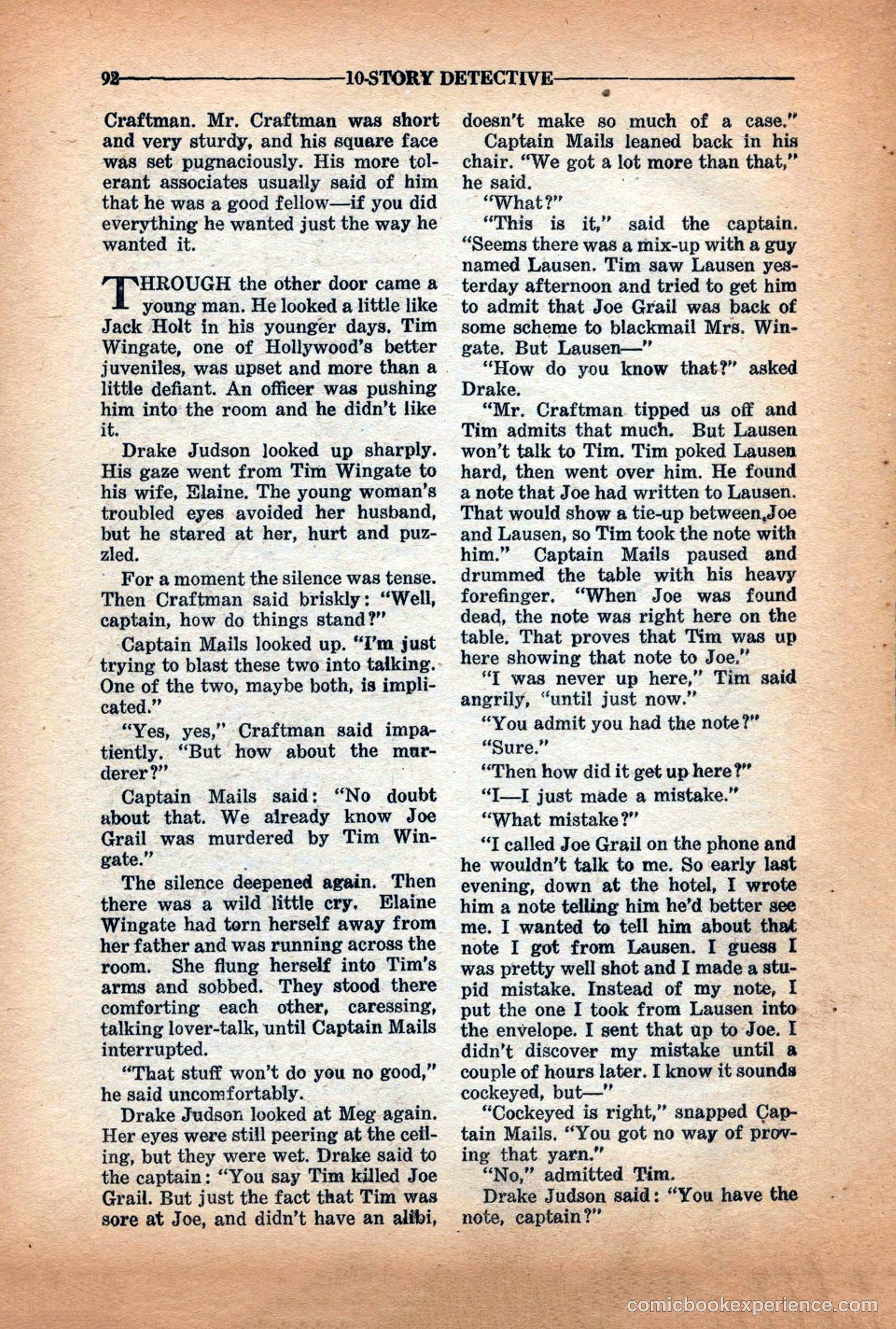 10-Story Detective Magazine Cover — page 94 of 116