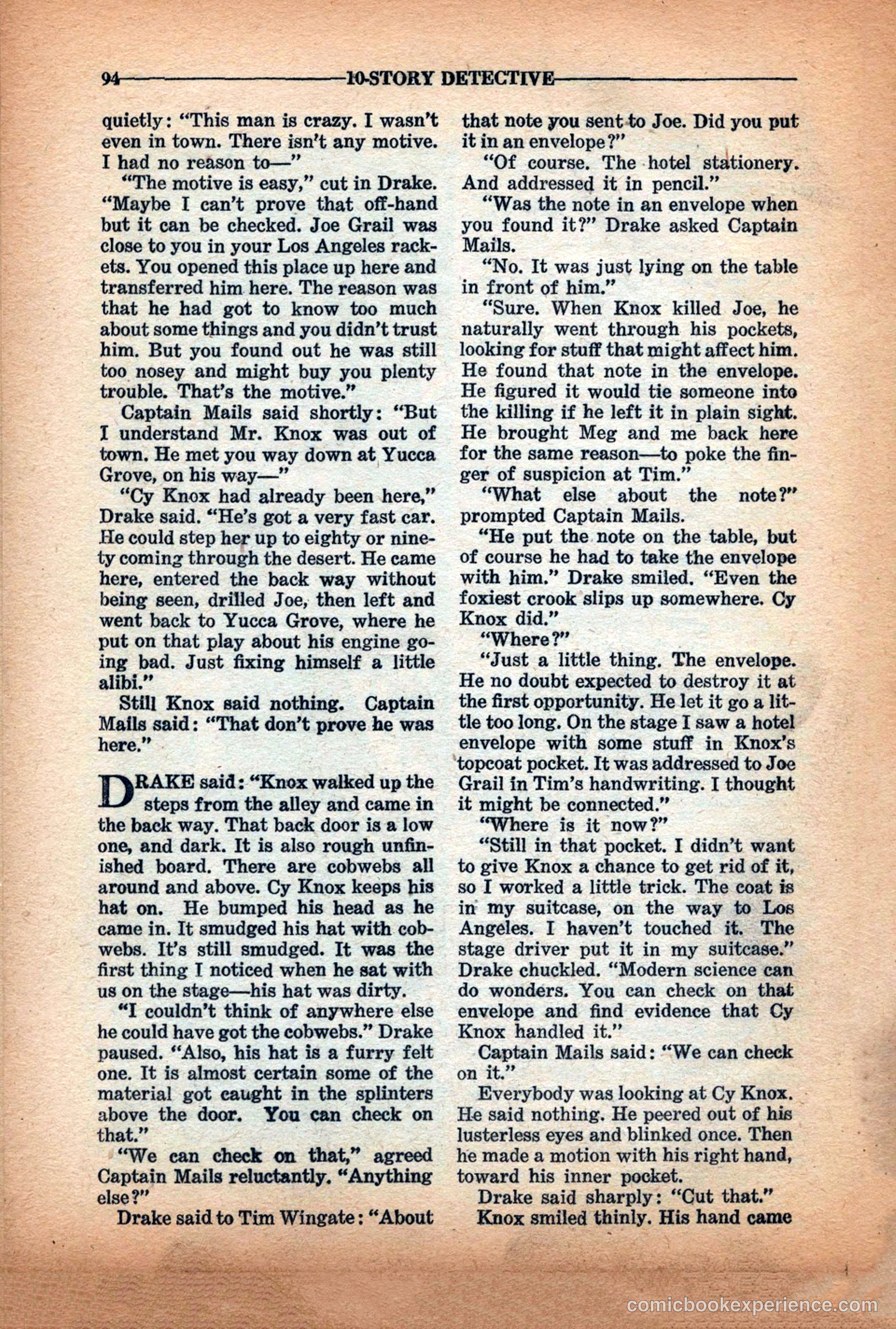 10-Story Detective Magazine Cover — page 96 of 116