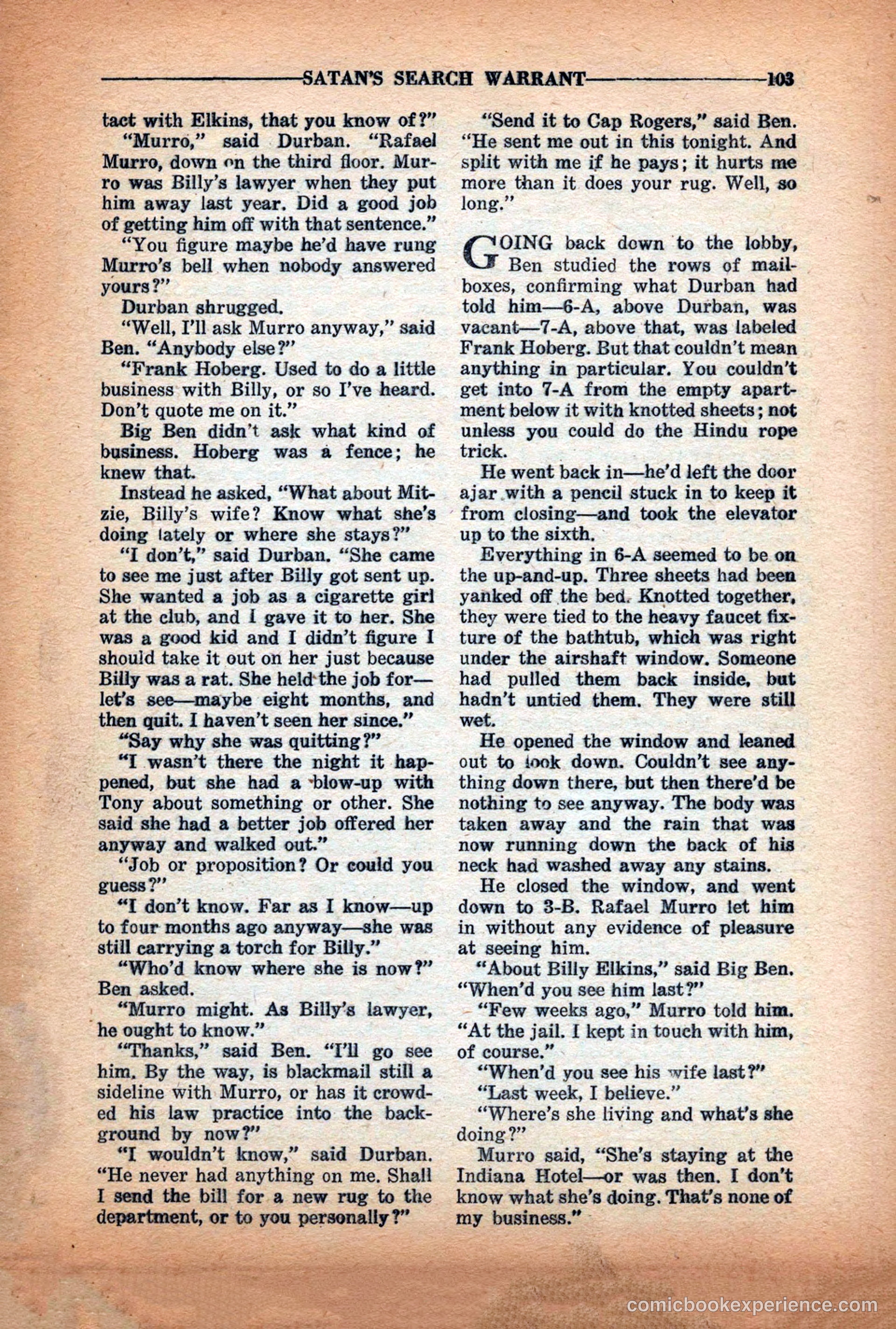 10-Story Detective Magazine Cover — page 105 of 116