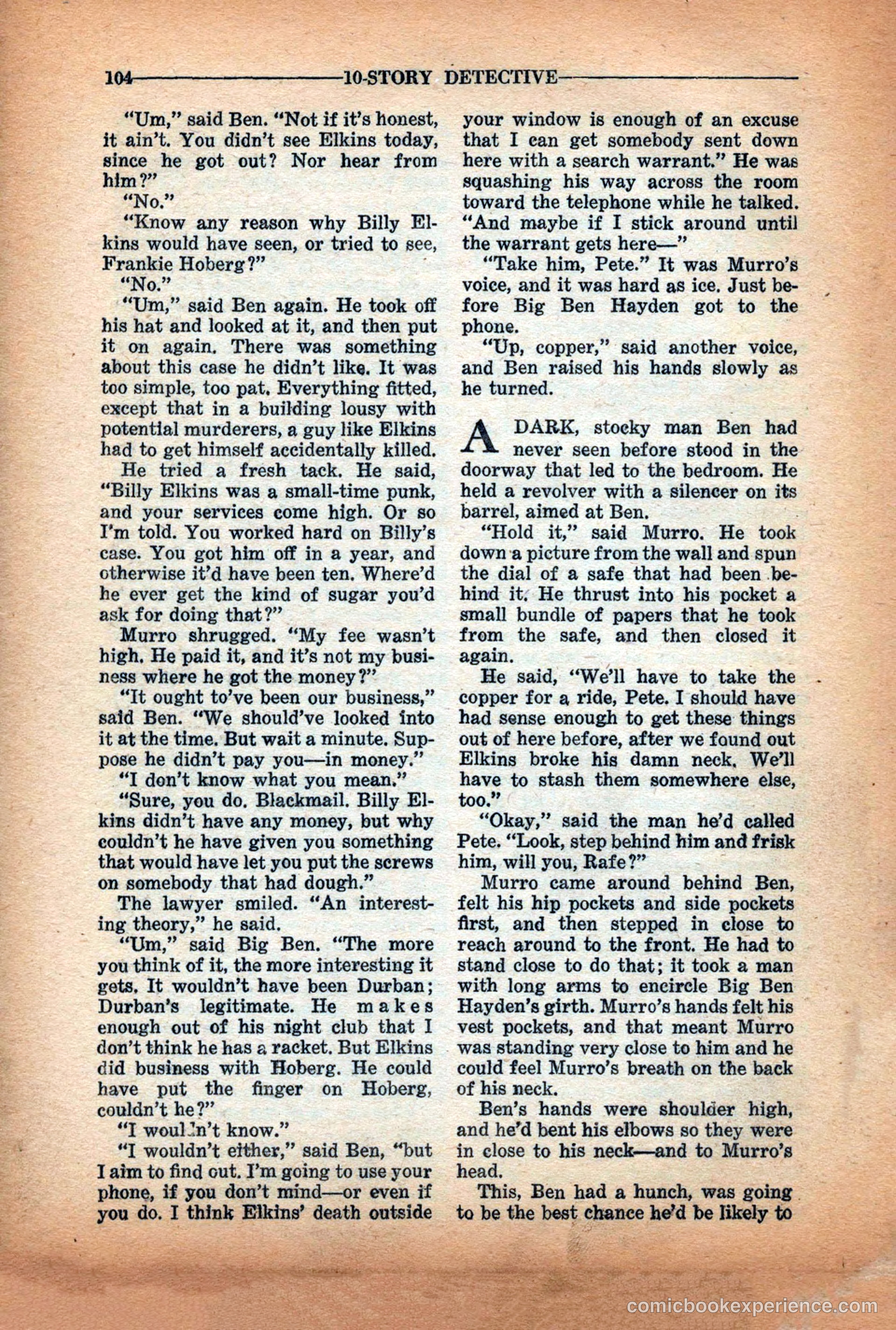 10-Story Detective Magazine Cover — page 106 of 116