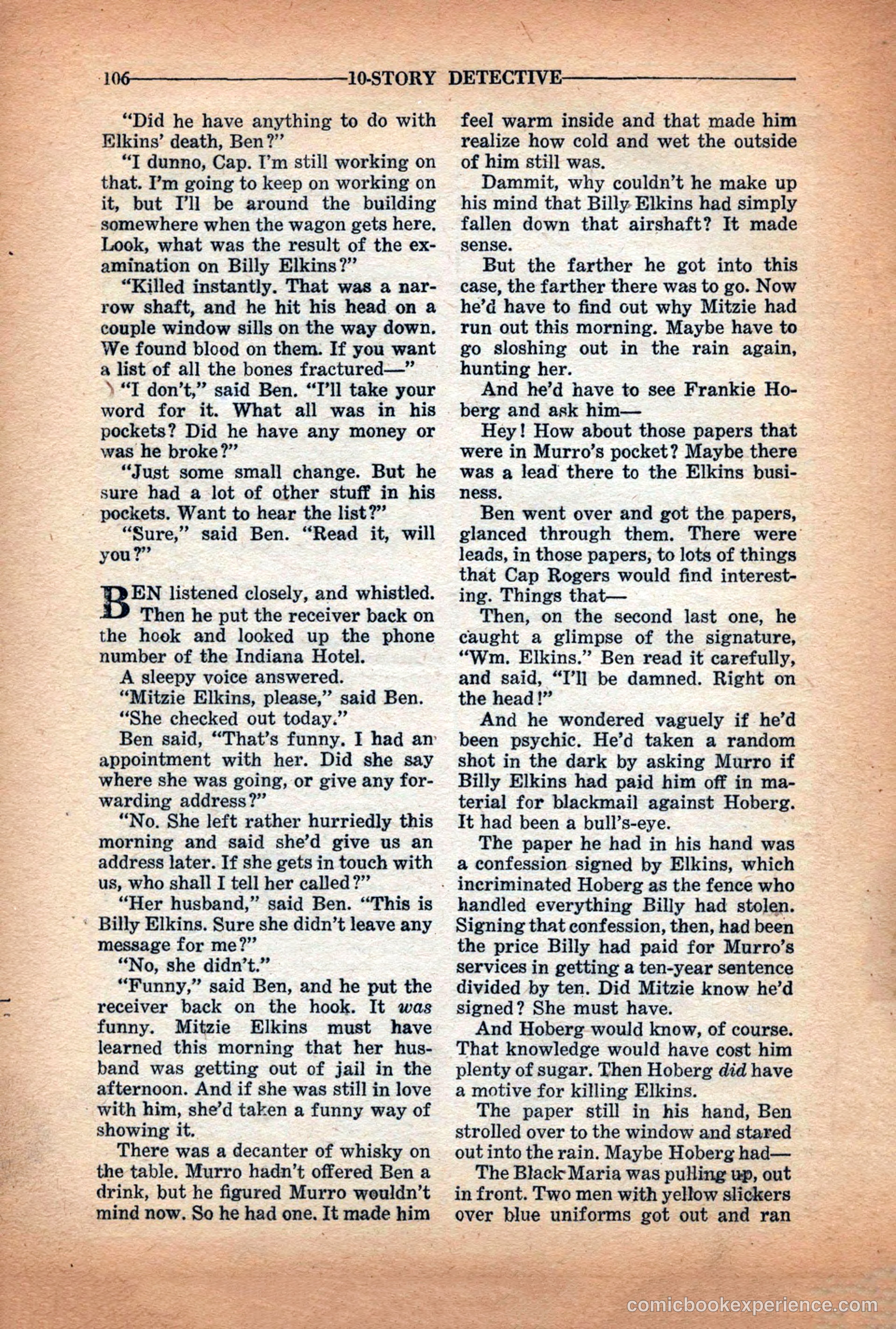 10-Story Detective Magazine Cover — page 108 of 116