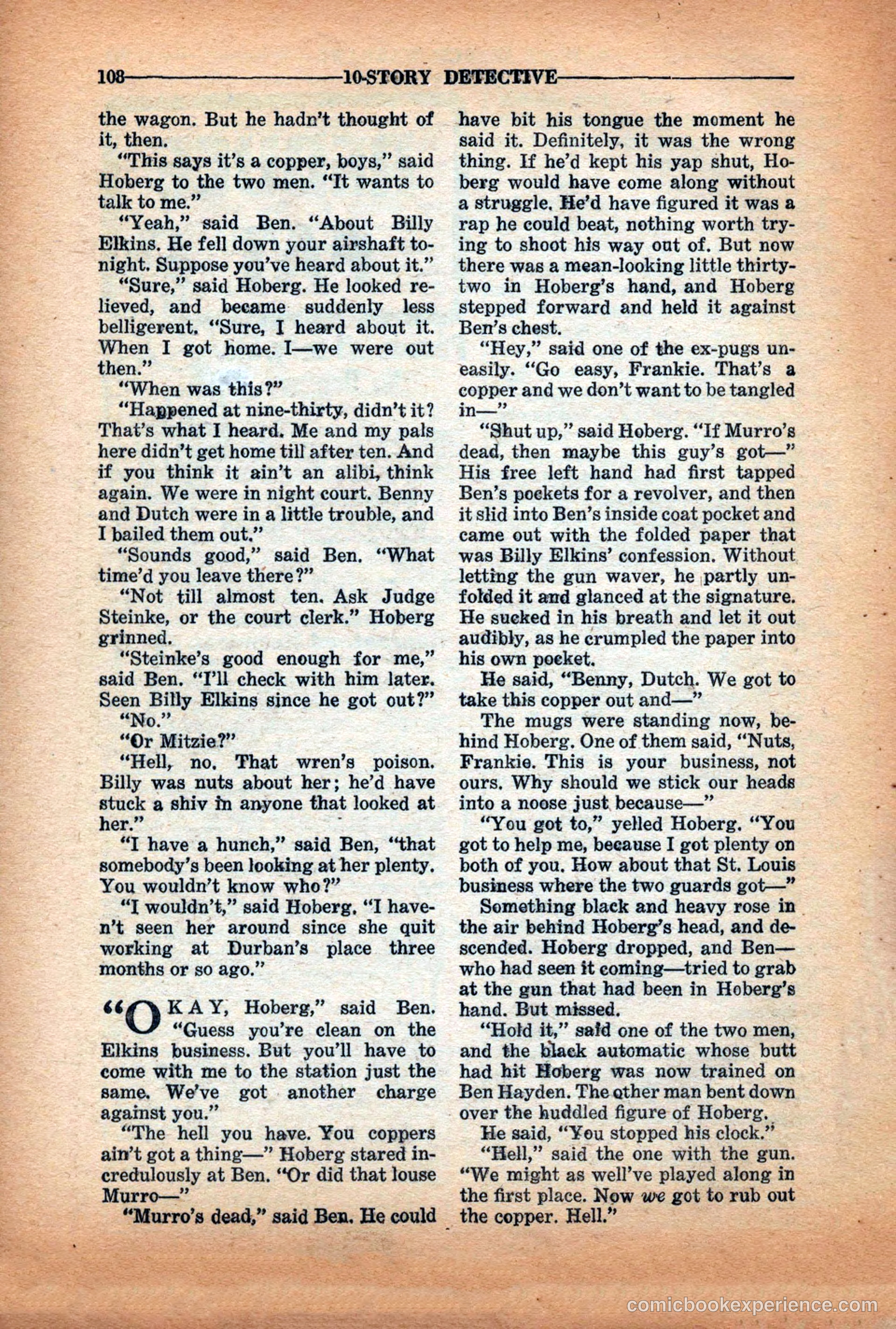 10-Story Detective Magazine Cover — page 110 of 116