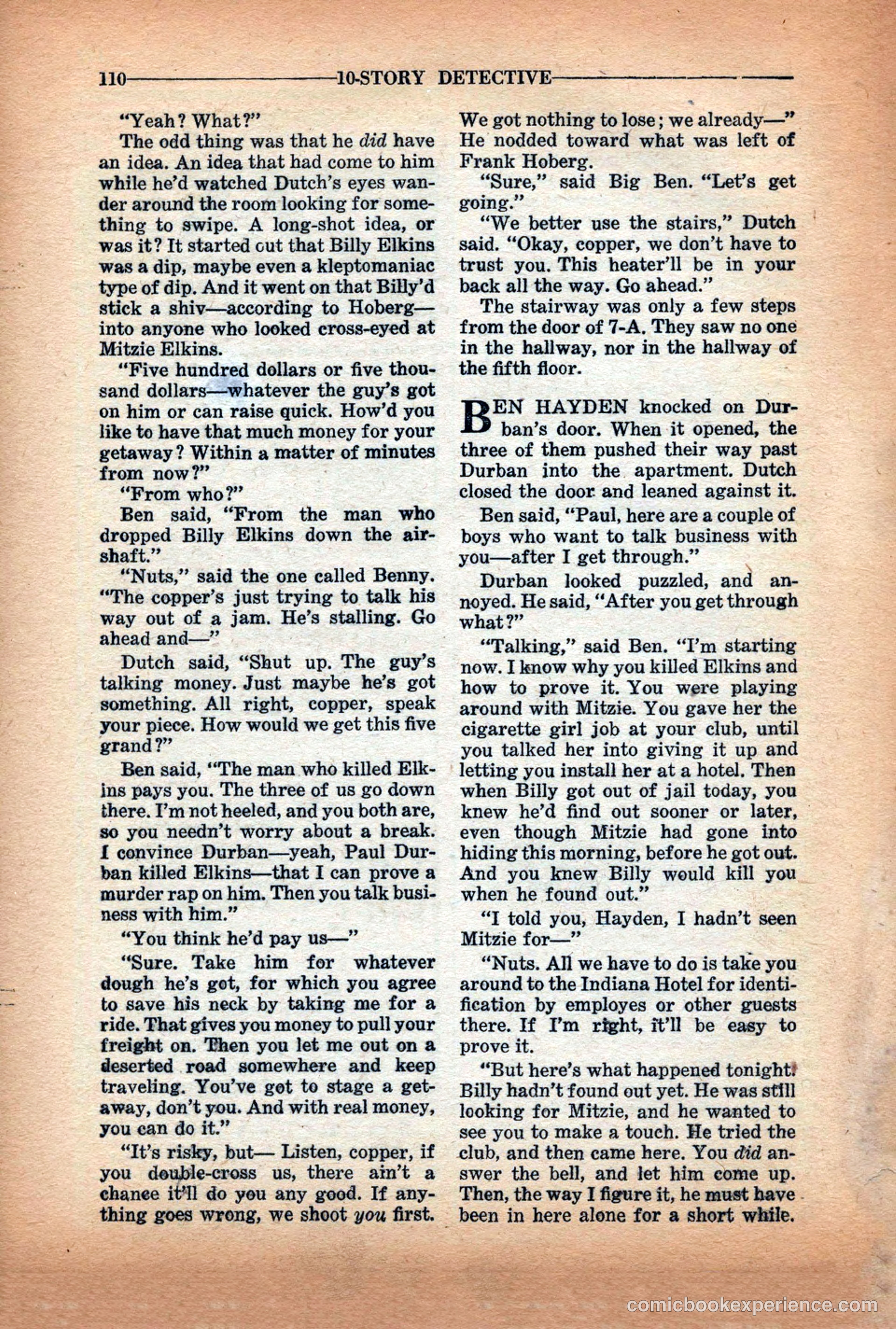 10-Story Detective Magazine Cover — page 112 of 116