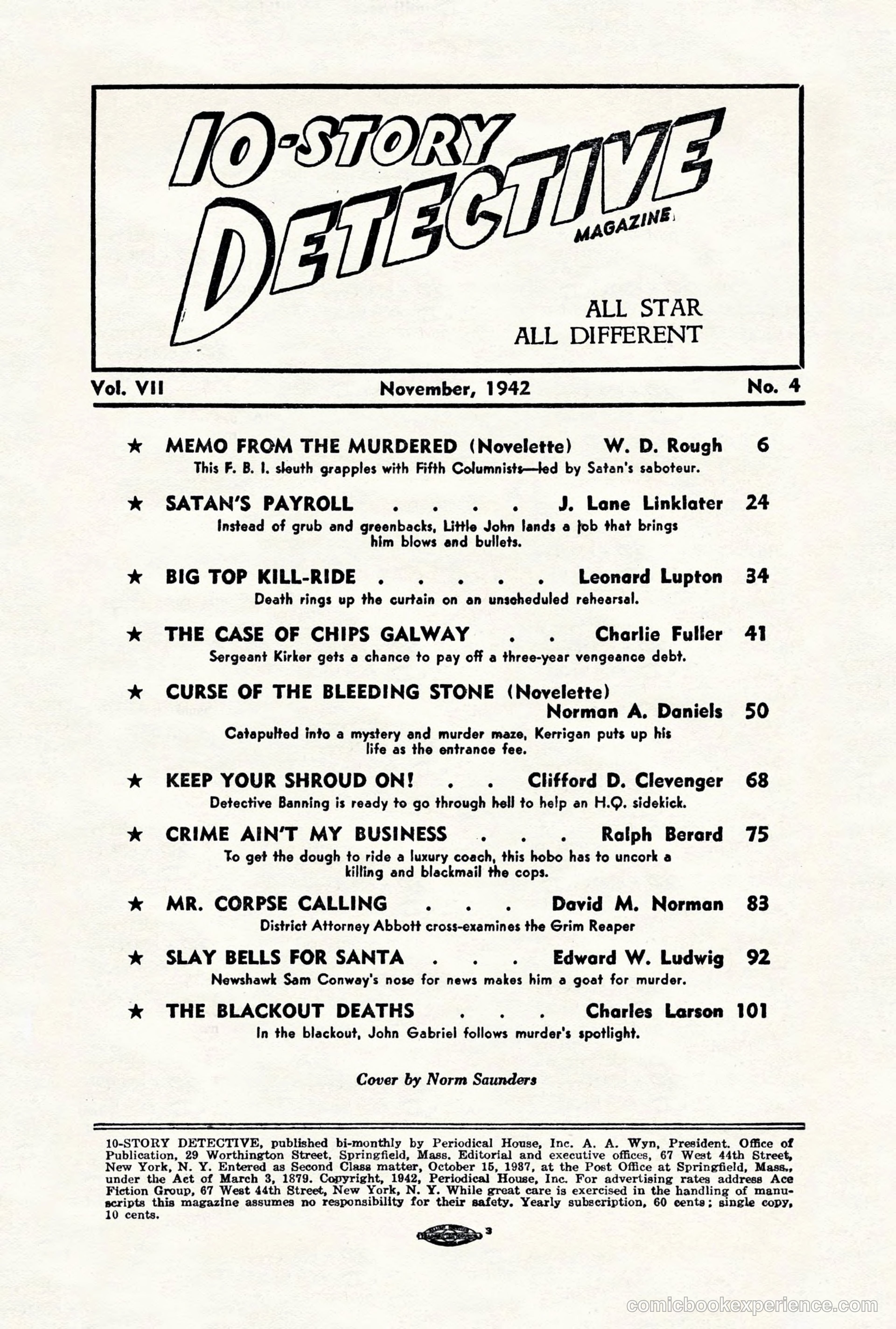 10-Story Detective, November 1942 — page 4 of 116