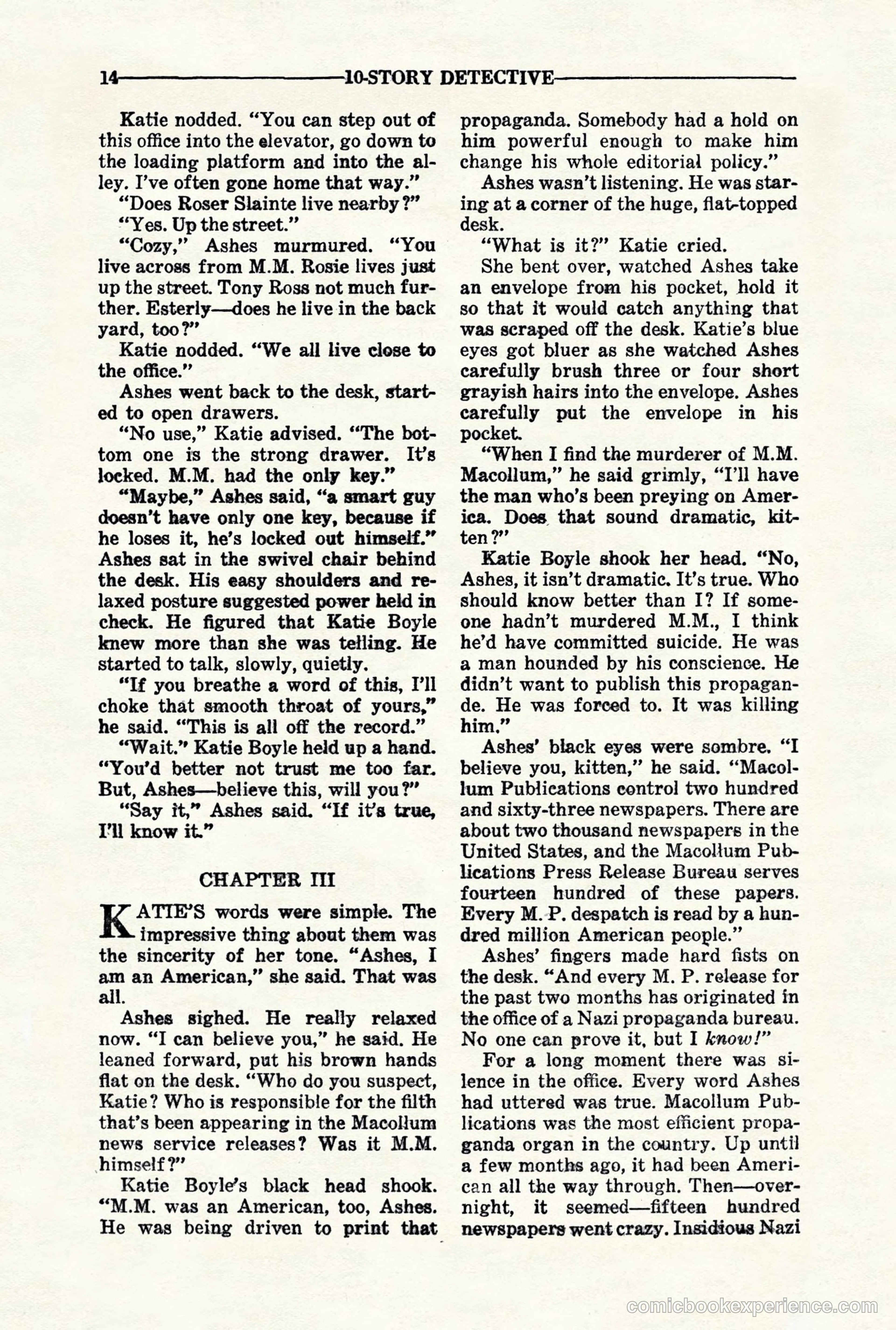 10-Story Detective, November 1942 — page 16 of 116