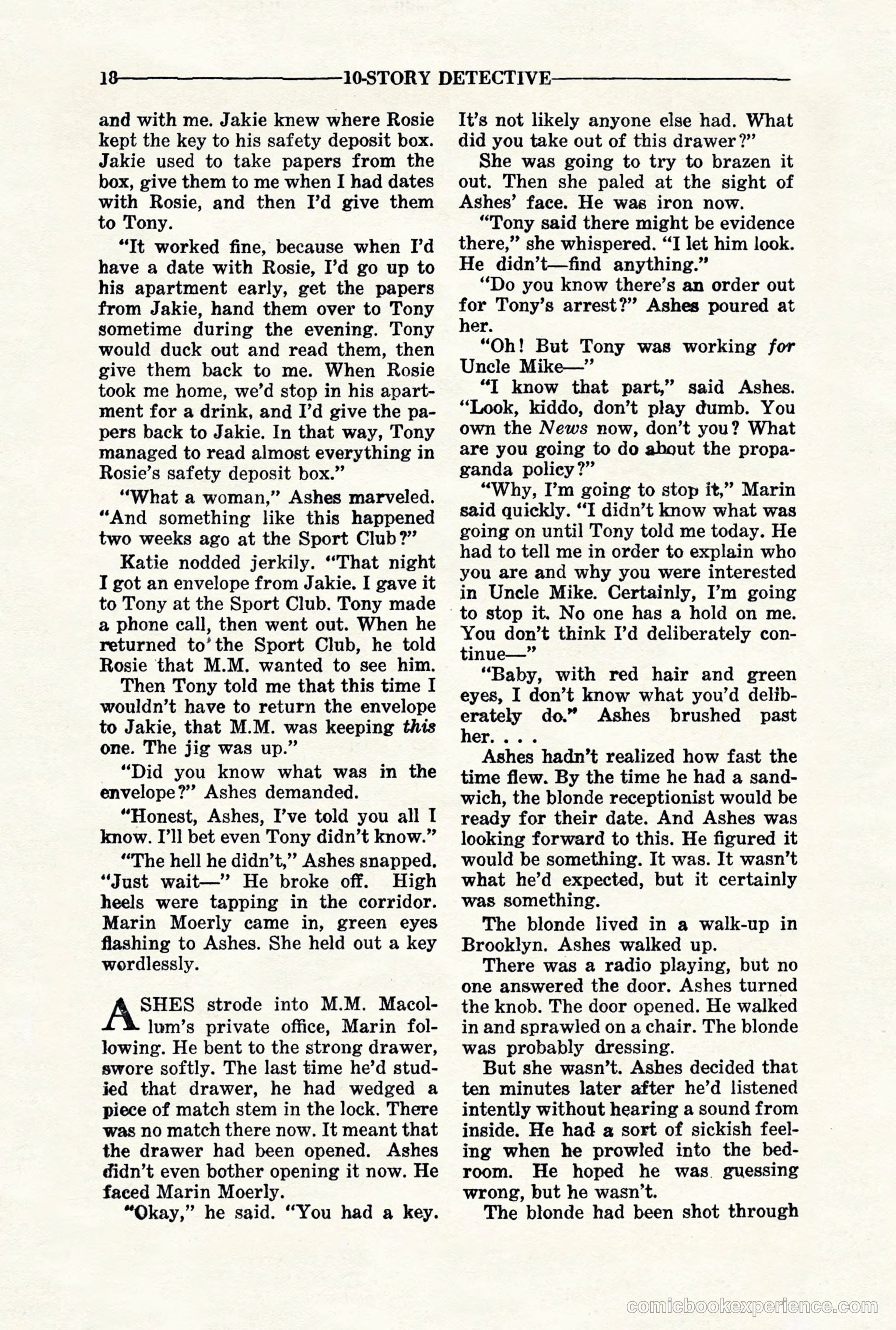 10-Story Detective, November 1942 — page 20 of 116