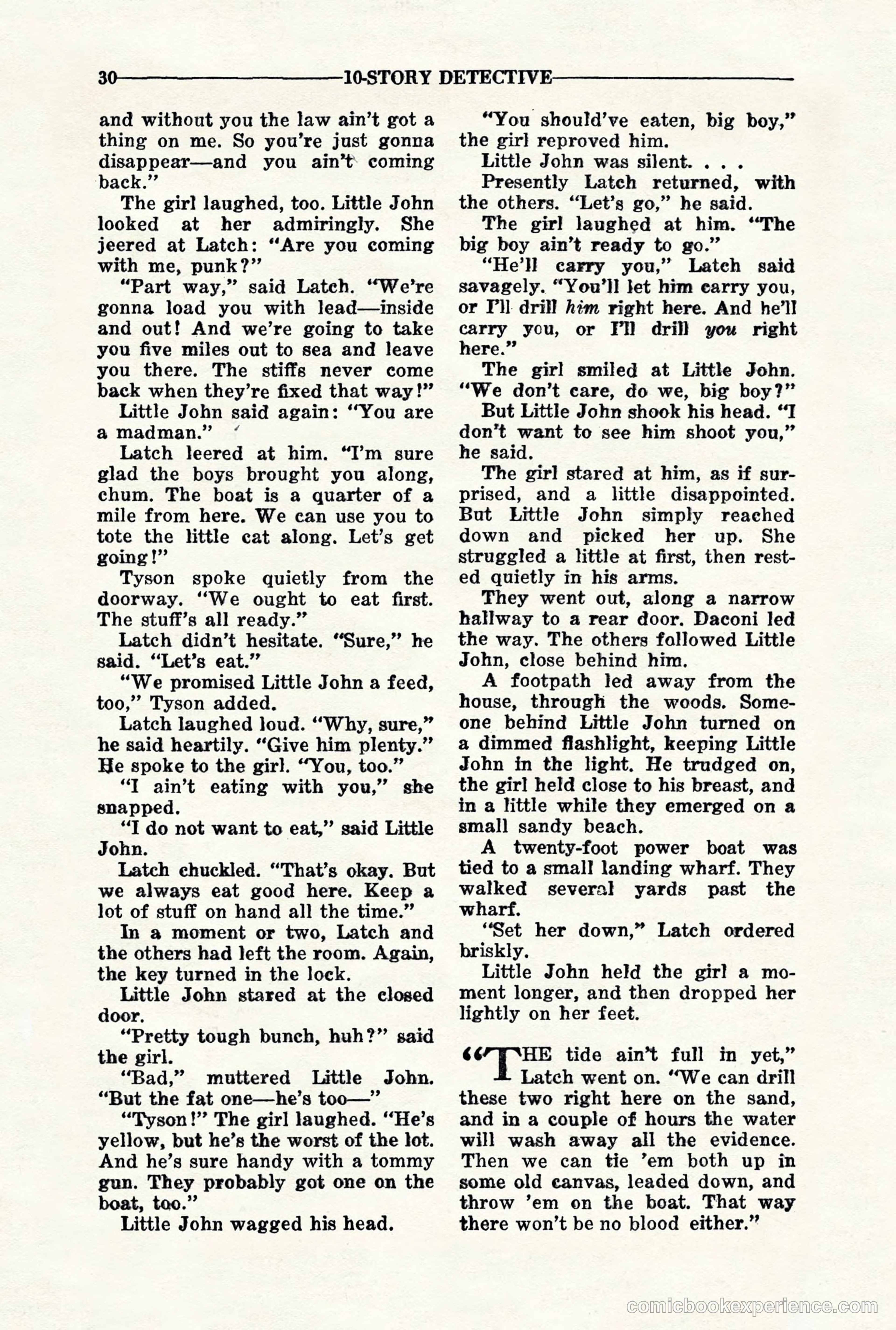 10-Story Detective, November 1942 — page 32 of 116