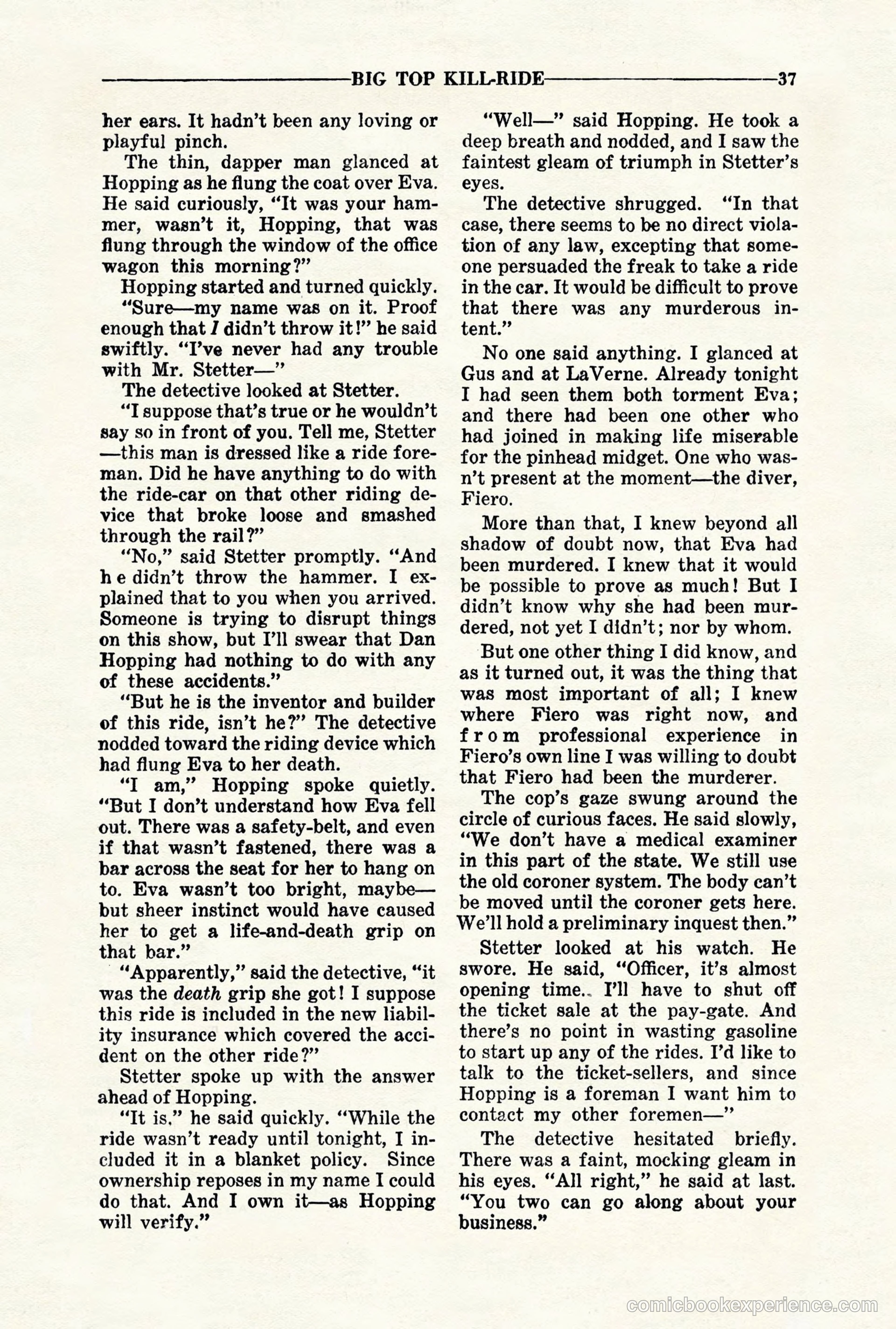 10-Story Detective, November 1942 — page 39 of 116