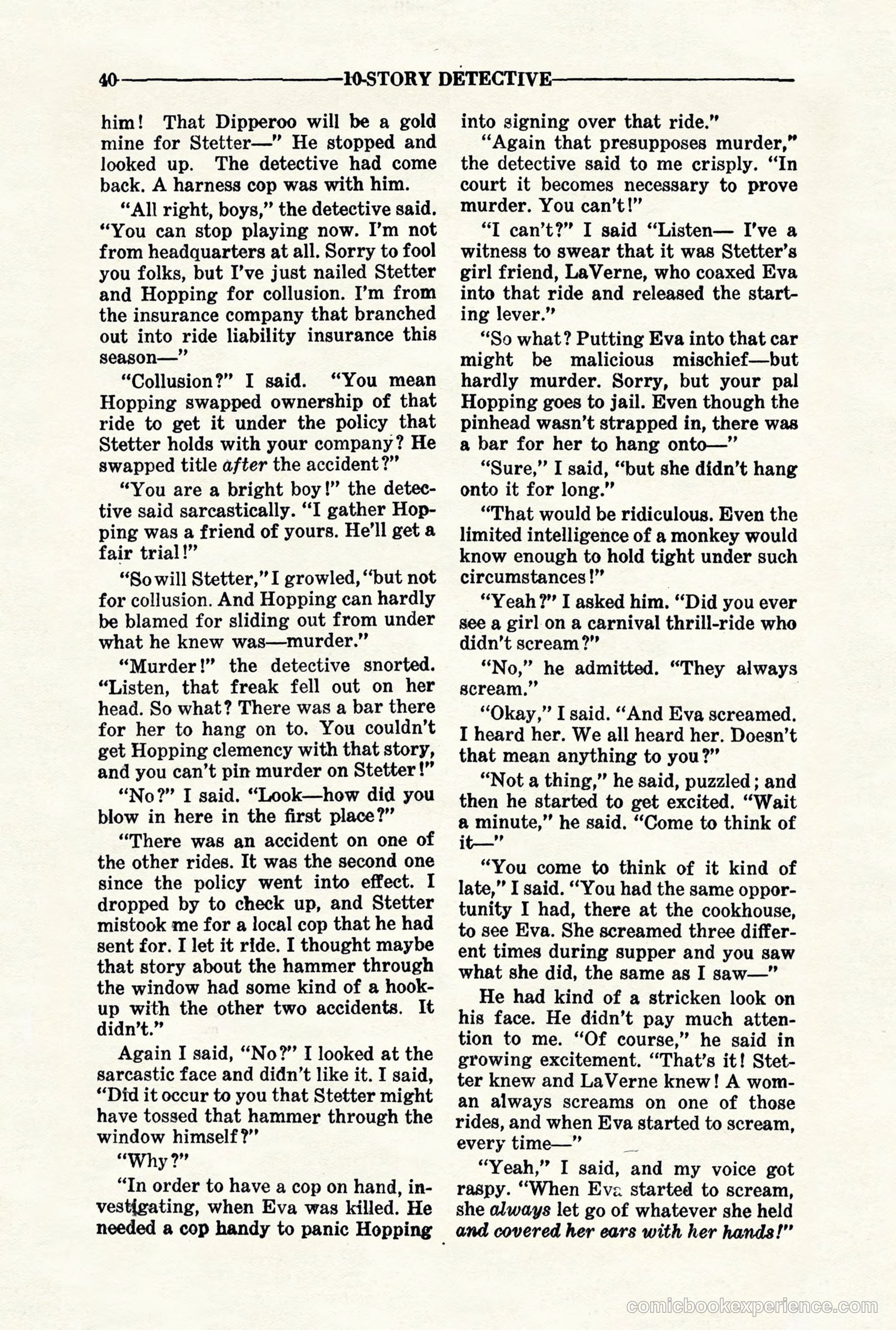 10-Story Detective, November 1942 — page 42 of 116