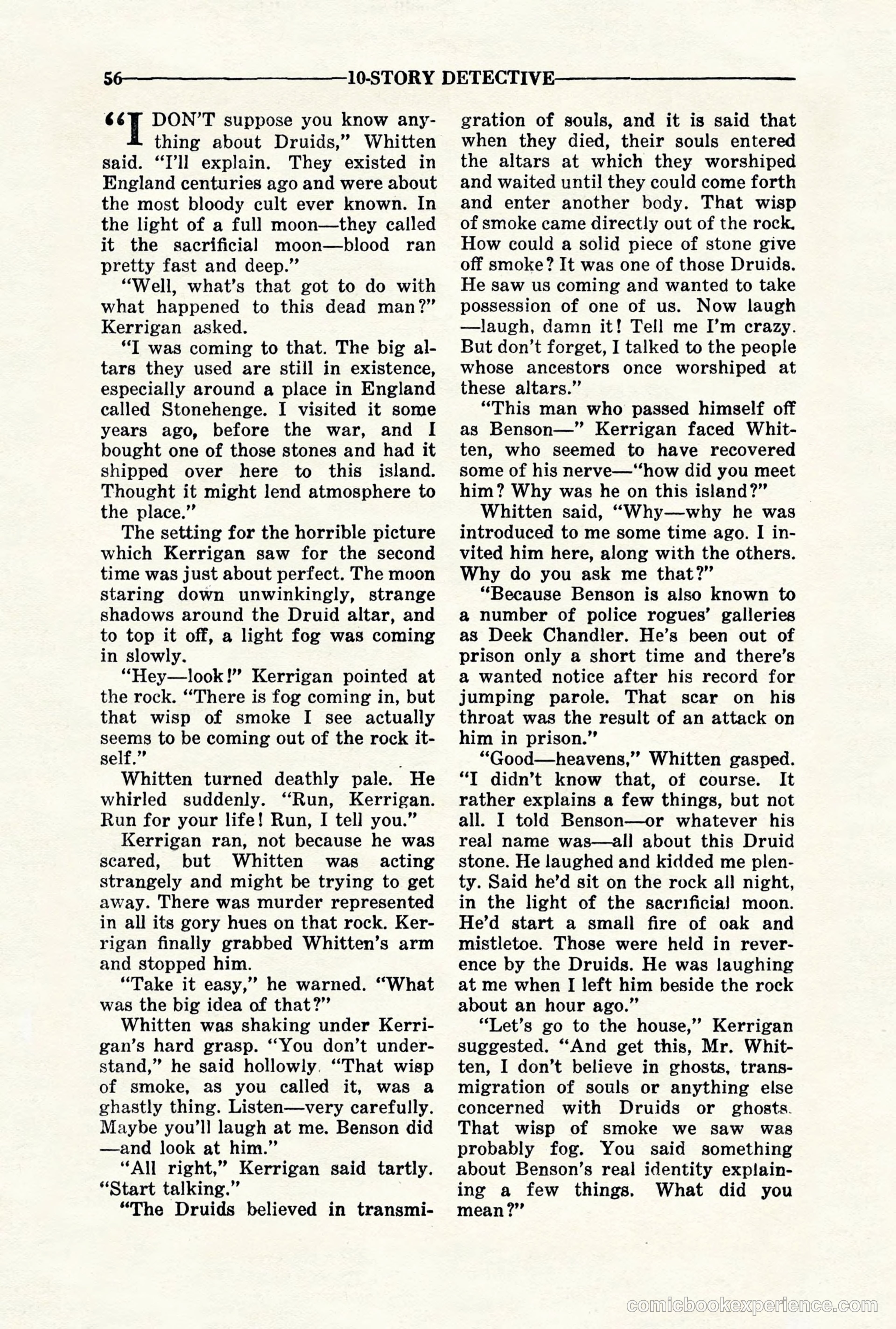 10-Story Detective, November 1942 — page 58 of 116